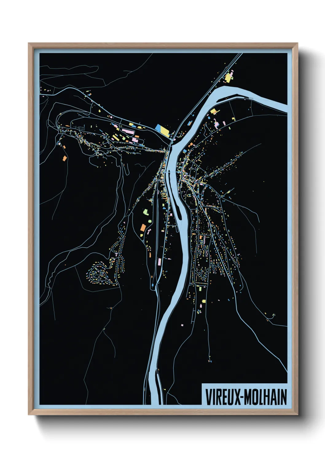 Un poster carteVireux-Molhain