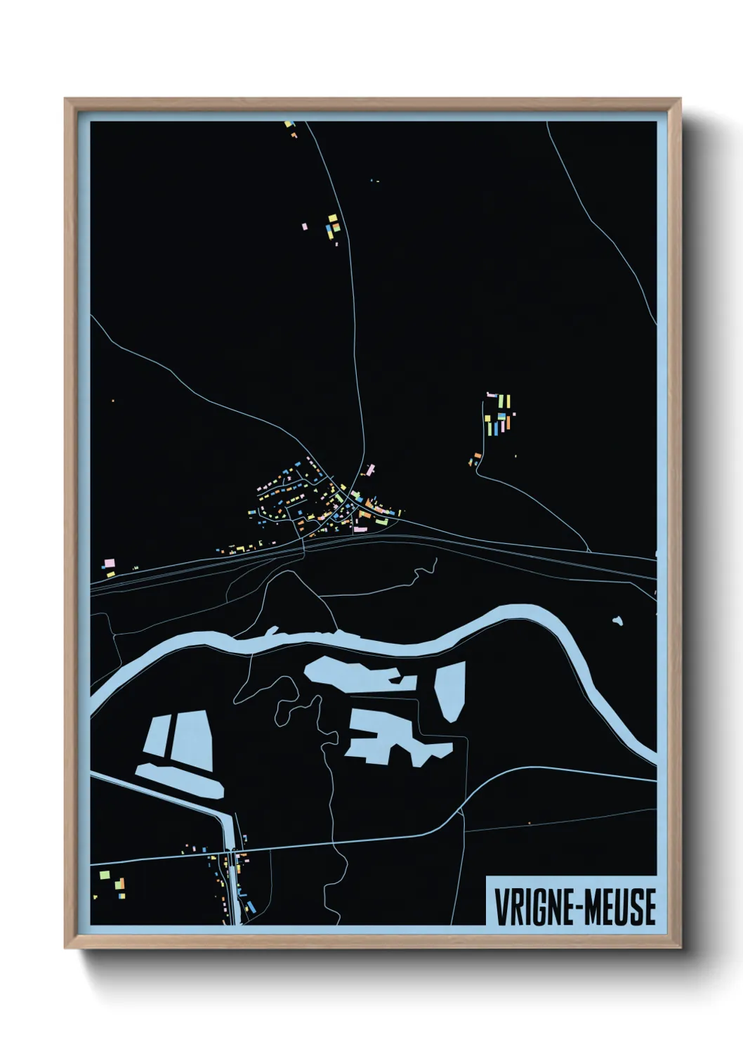 Un poster carteVrigne-Meuse