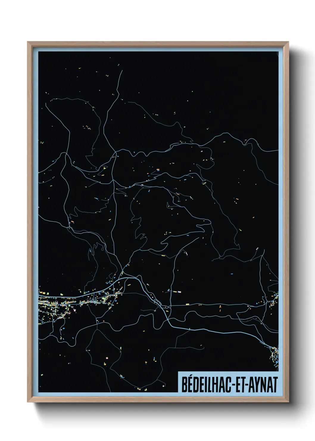 Un poster carteBédeilhac-et-Aynat