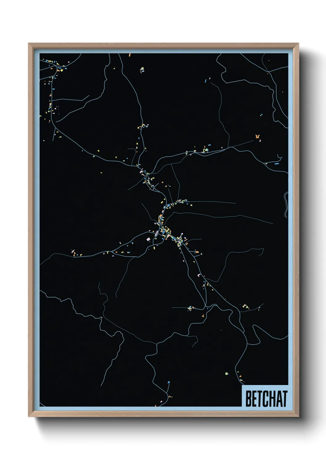 Une affiche de carte sur Betchat