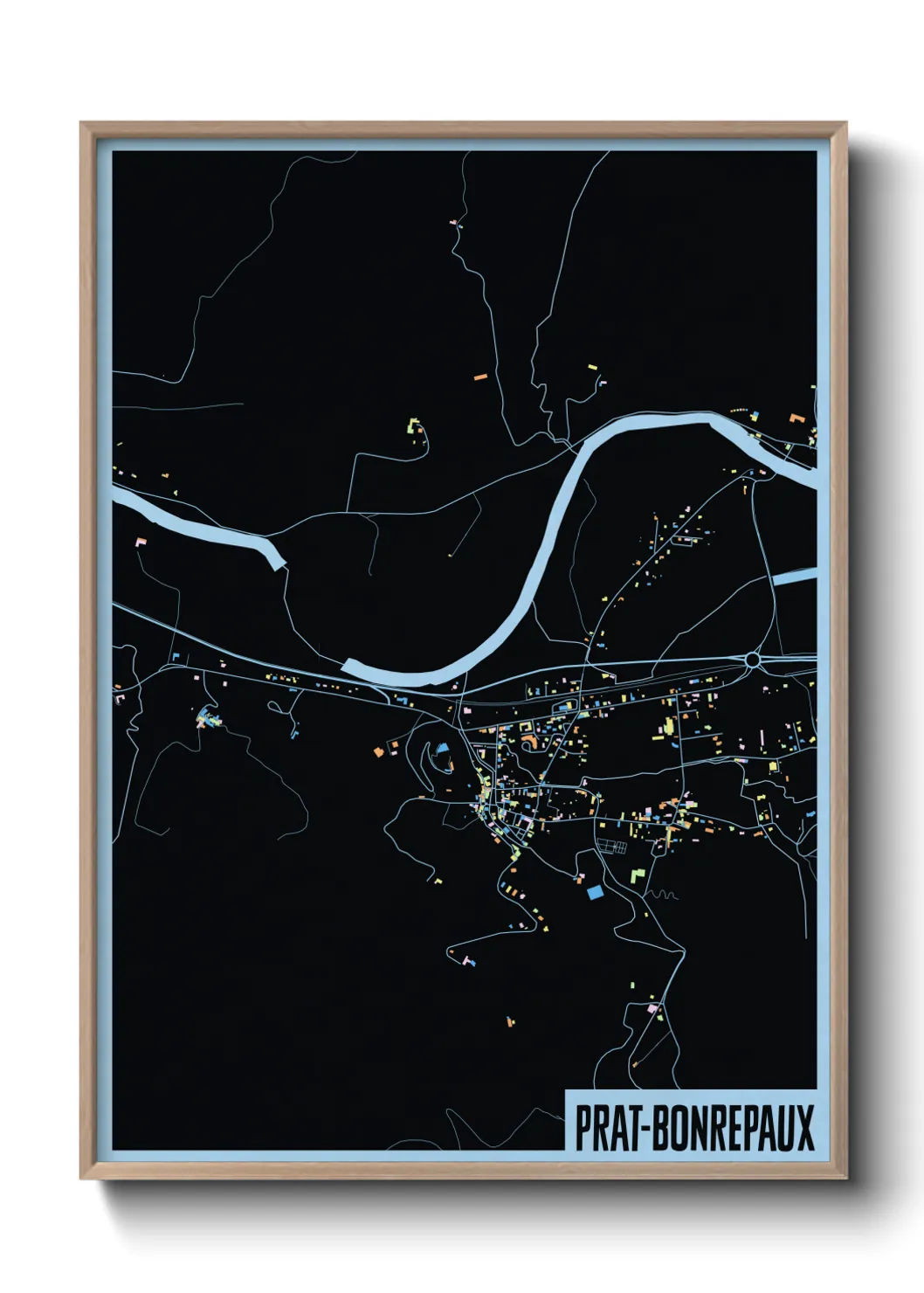 Un poster cartePrat-Bonrepaux
