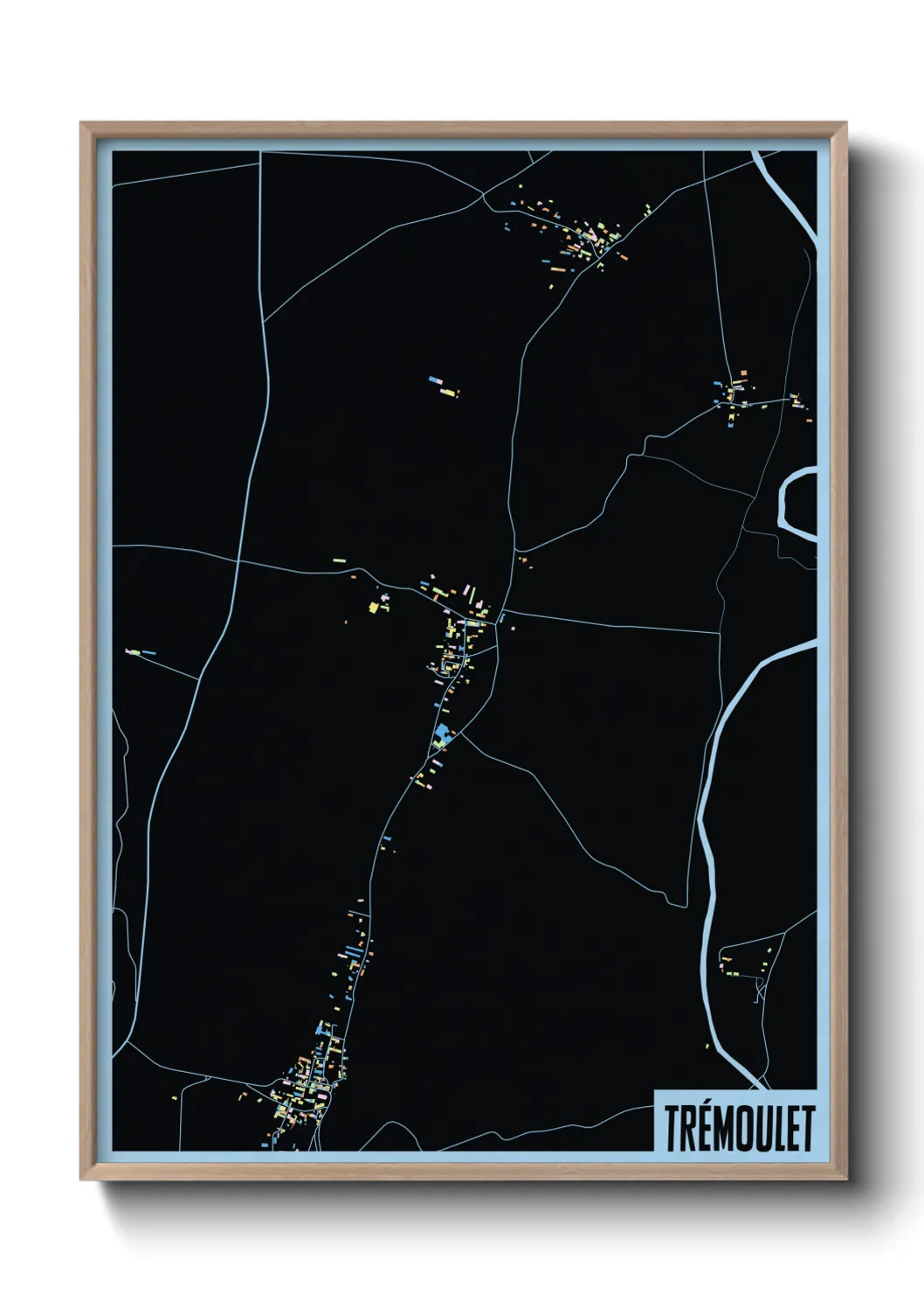 Une affiche de carte sur Trémoulet