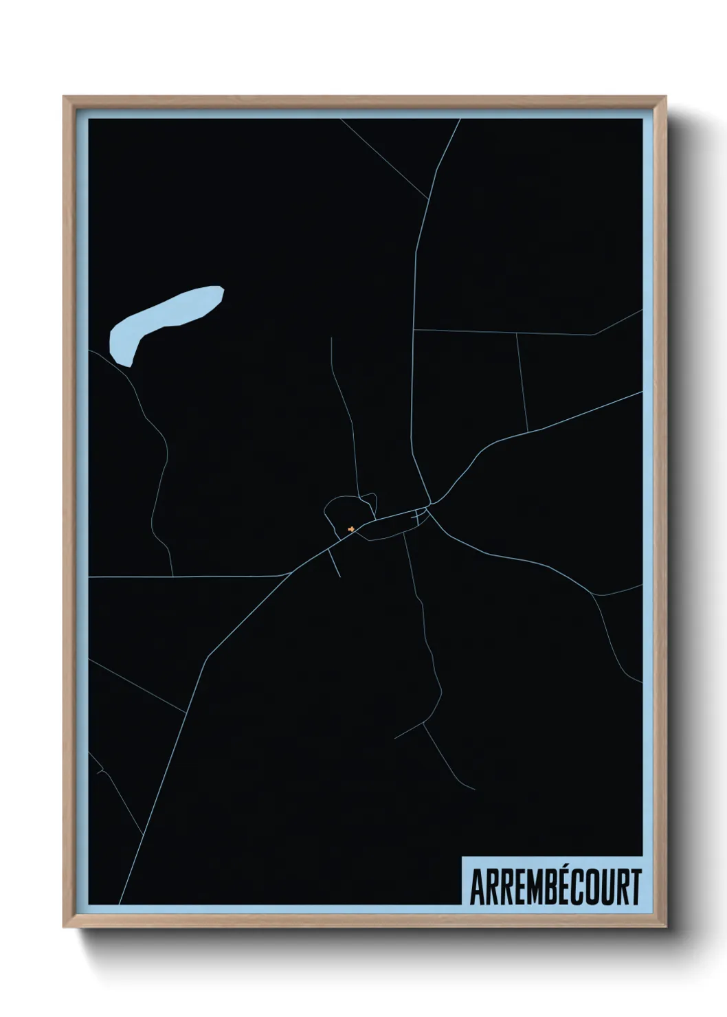 Une affiche de carte sur Arrembécourt