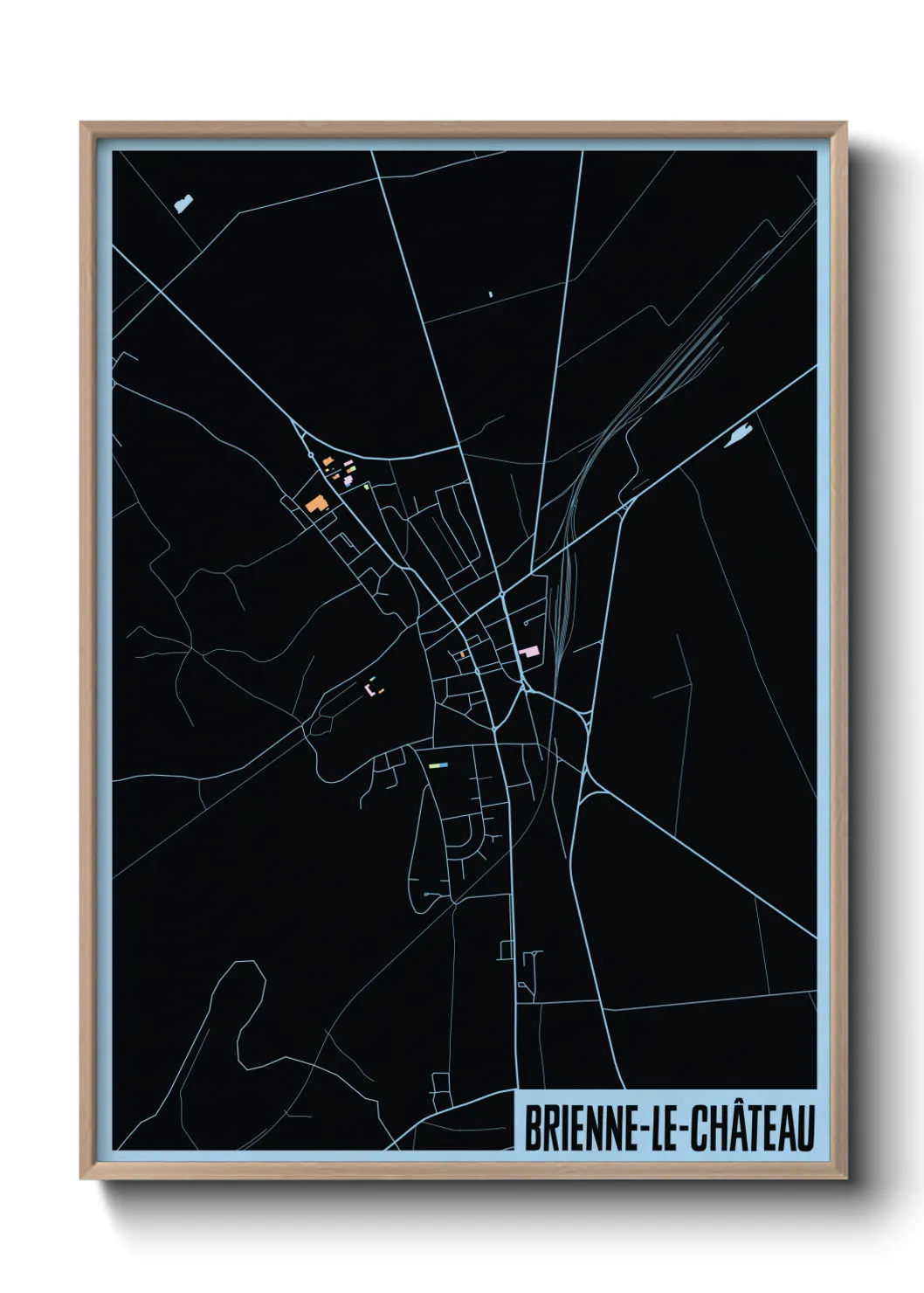 Un poster carteBrienne-le-Château
