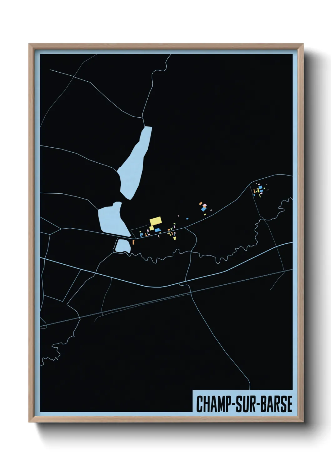 Un poster carteChamp-sur-Barse