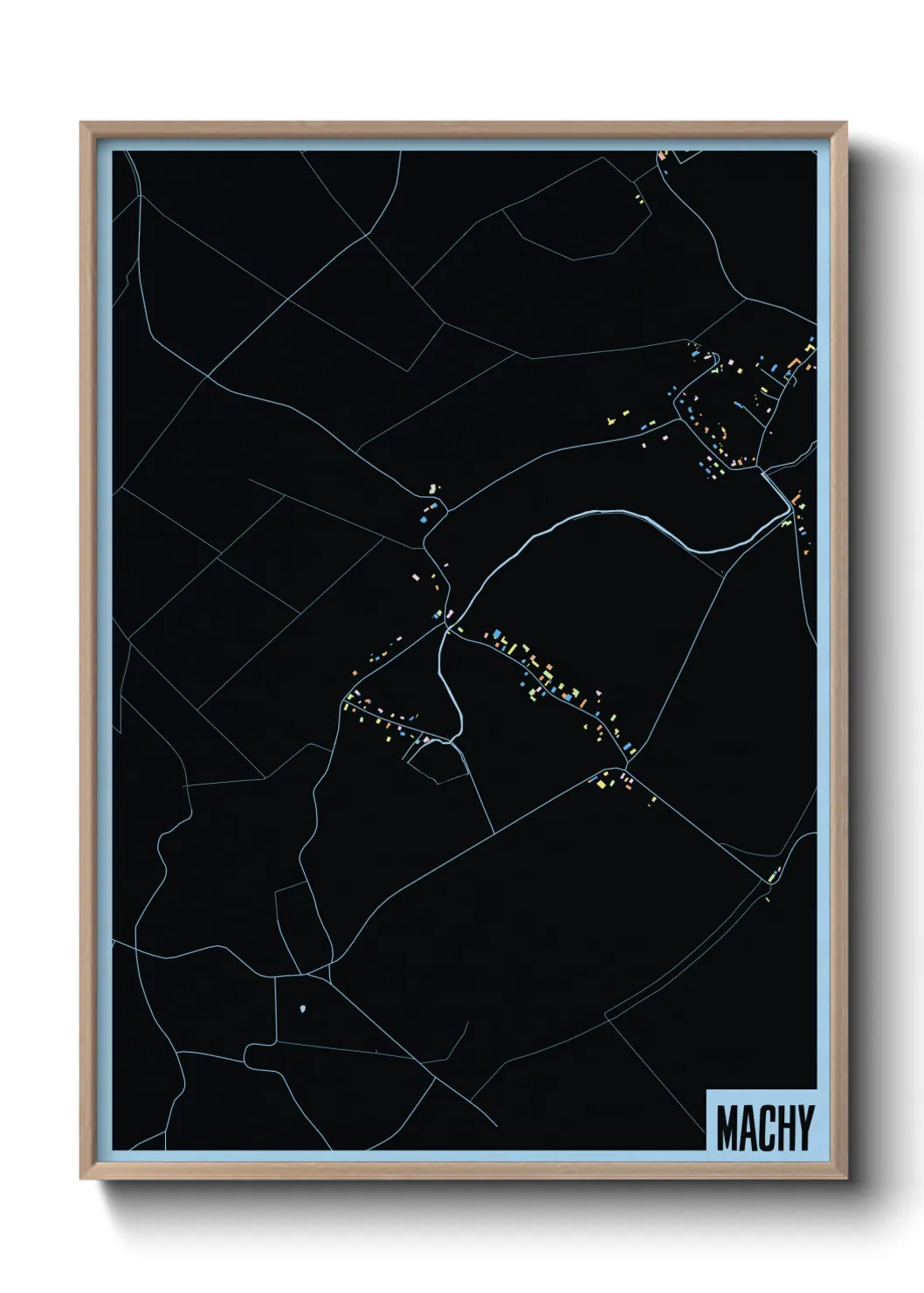 Une affiche de carte sur Machy