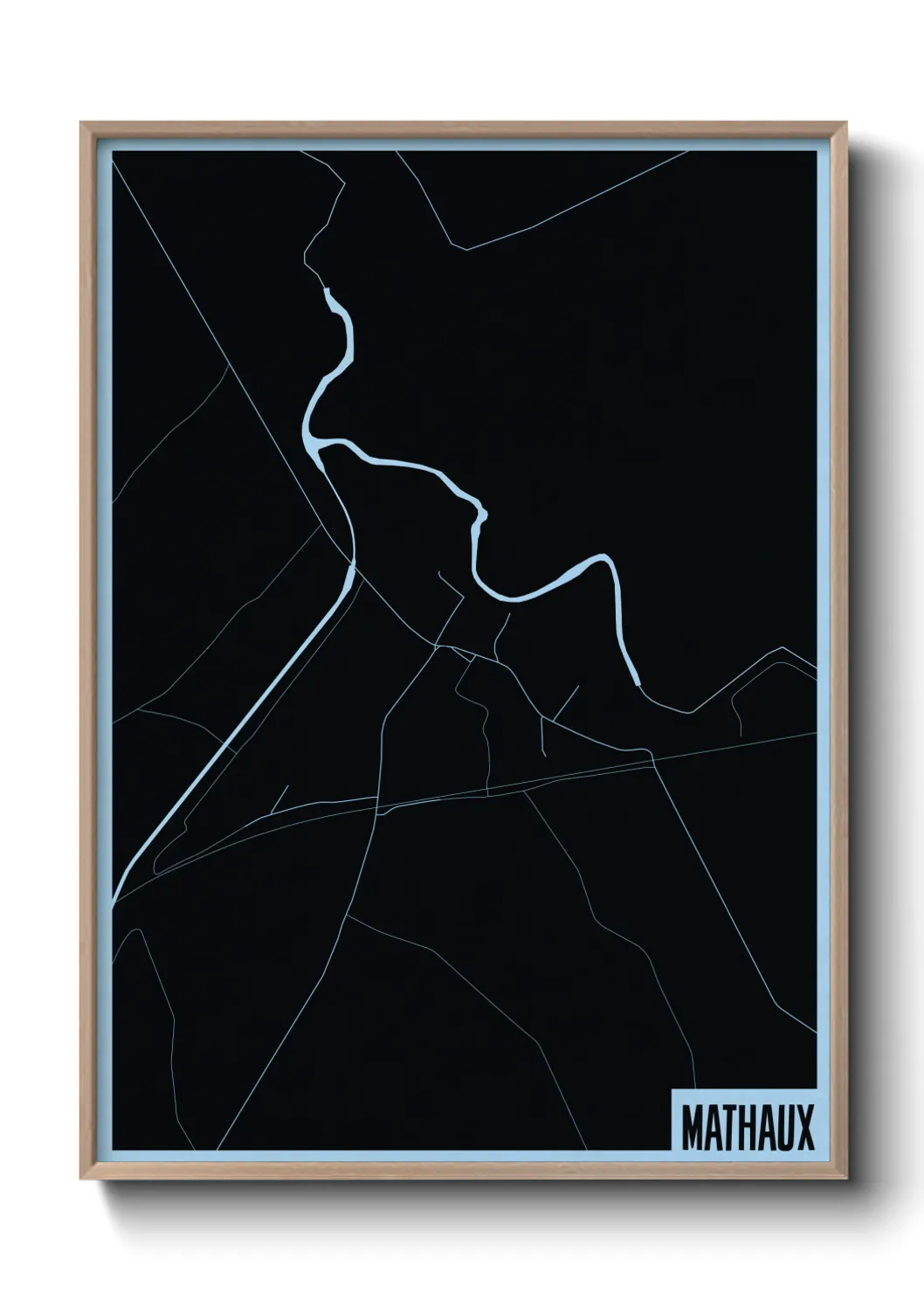 Une affiche de carte sur Mathaux