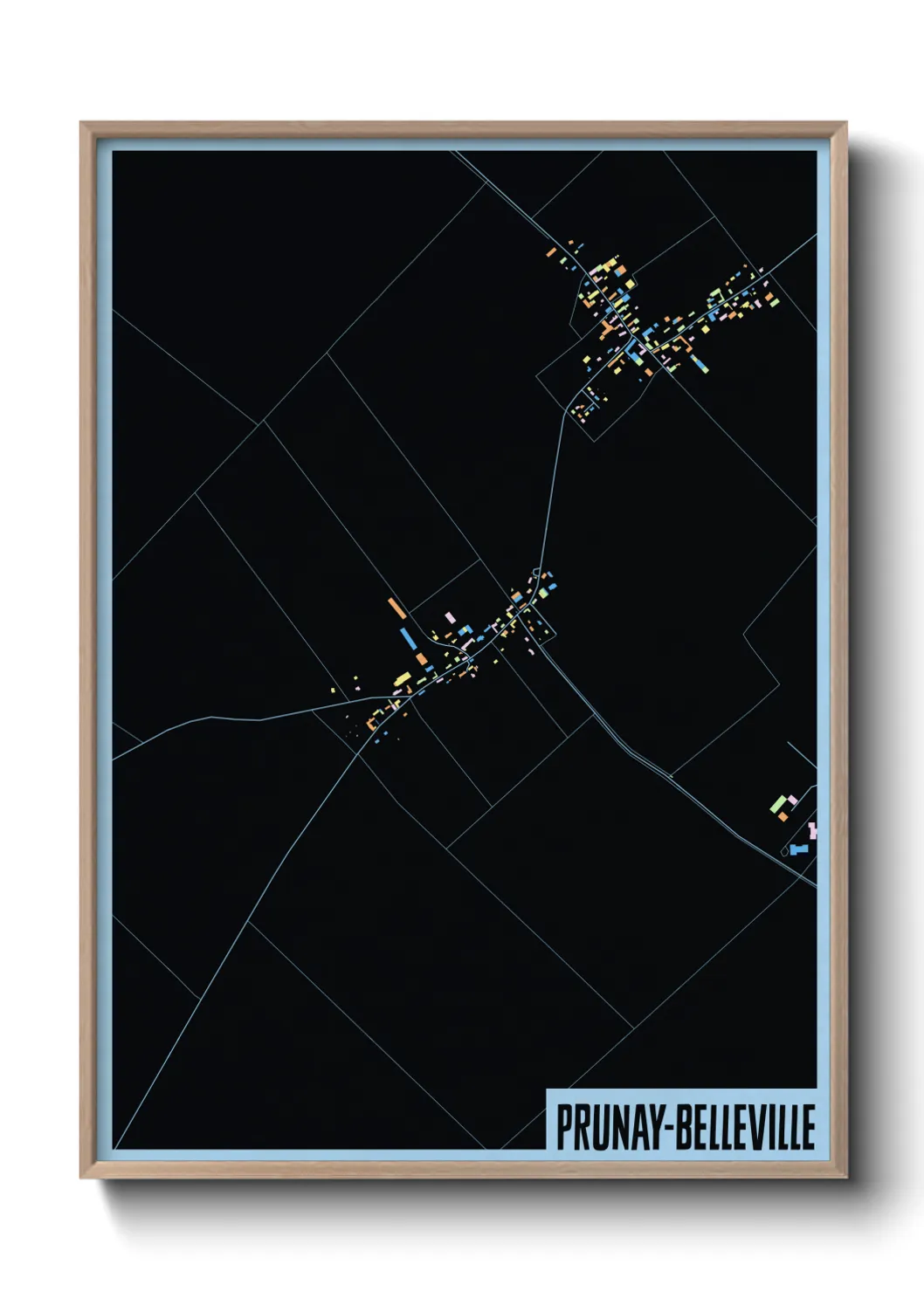Un poster cartePrunay-Belleville