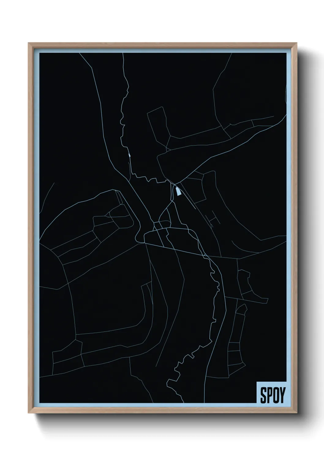 Une affiche de carte sur Spoy