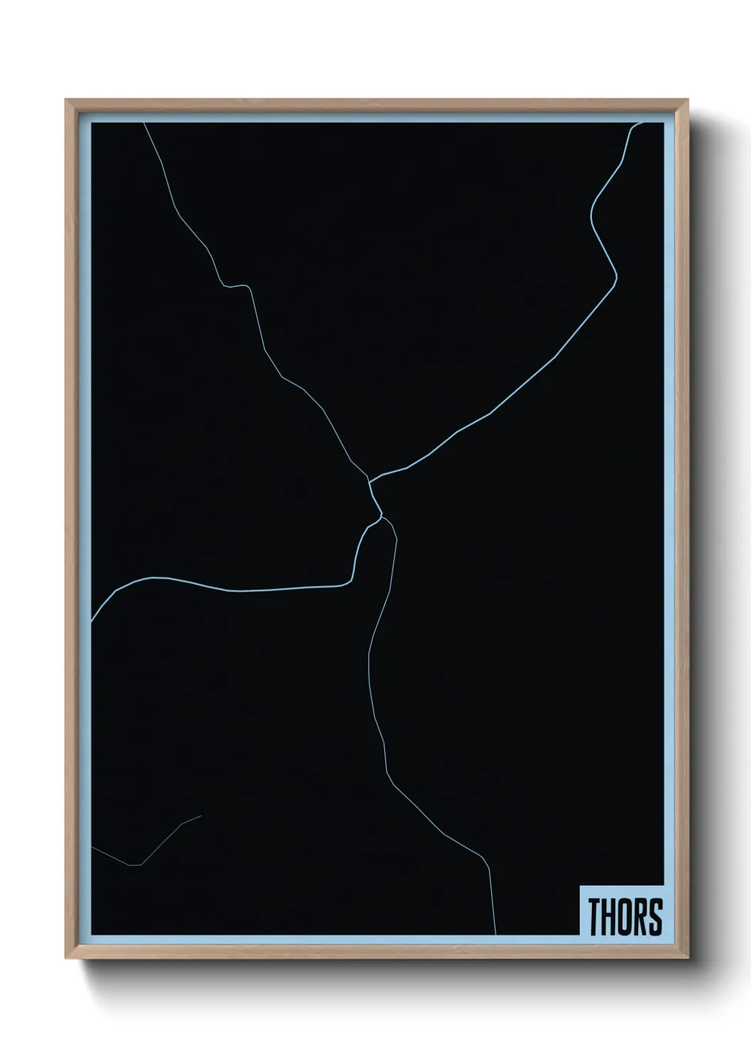 Une affiche de carte sur Thors