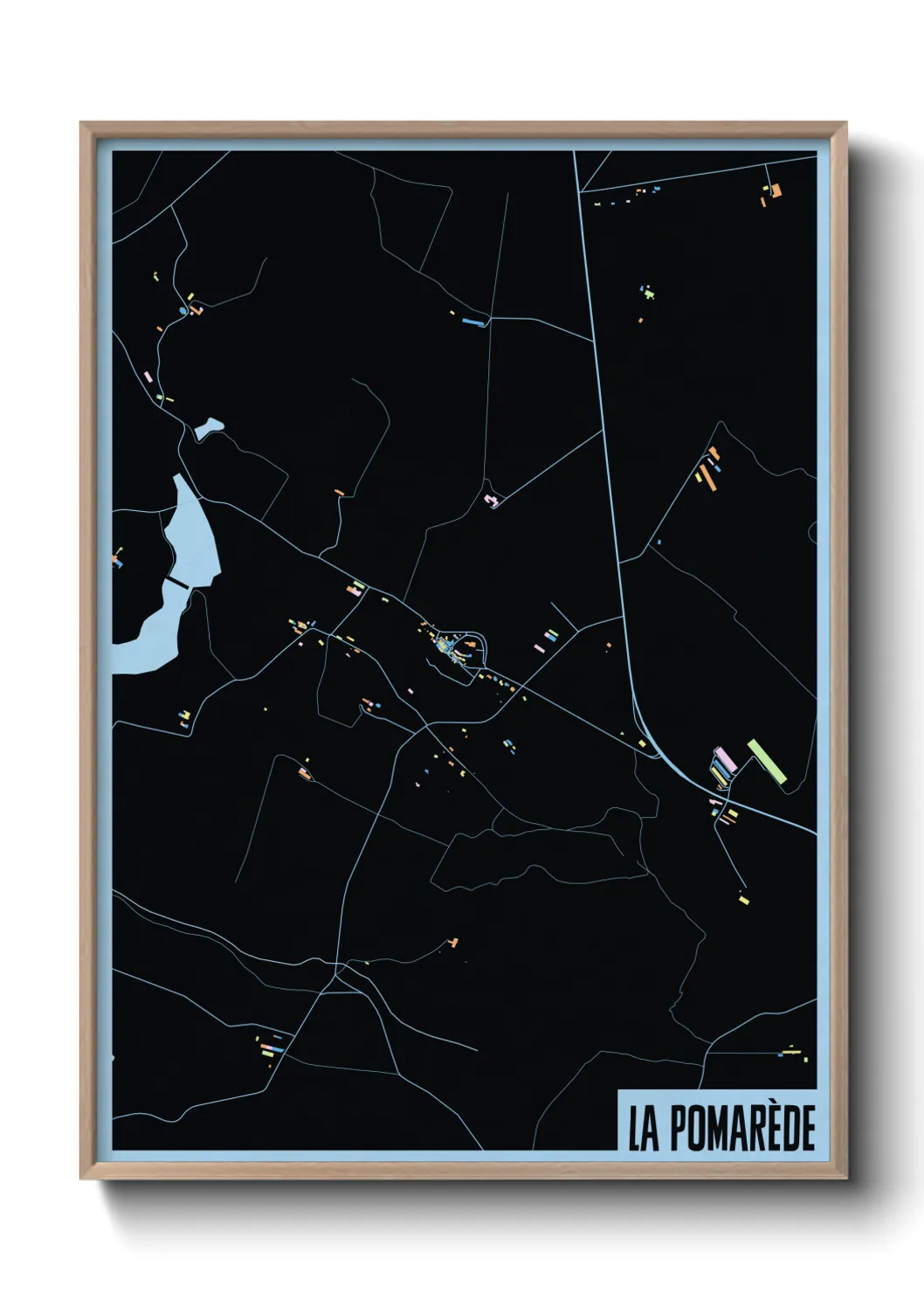 Un poster carteLa Pomarède