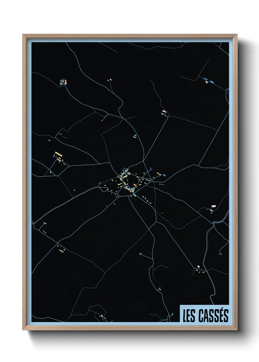 Une affiche de carte sur Les Cassés