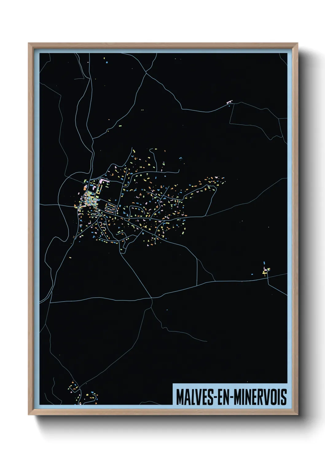 Un poster carteMalves-en-Minervois