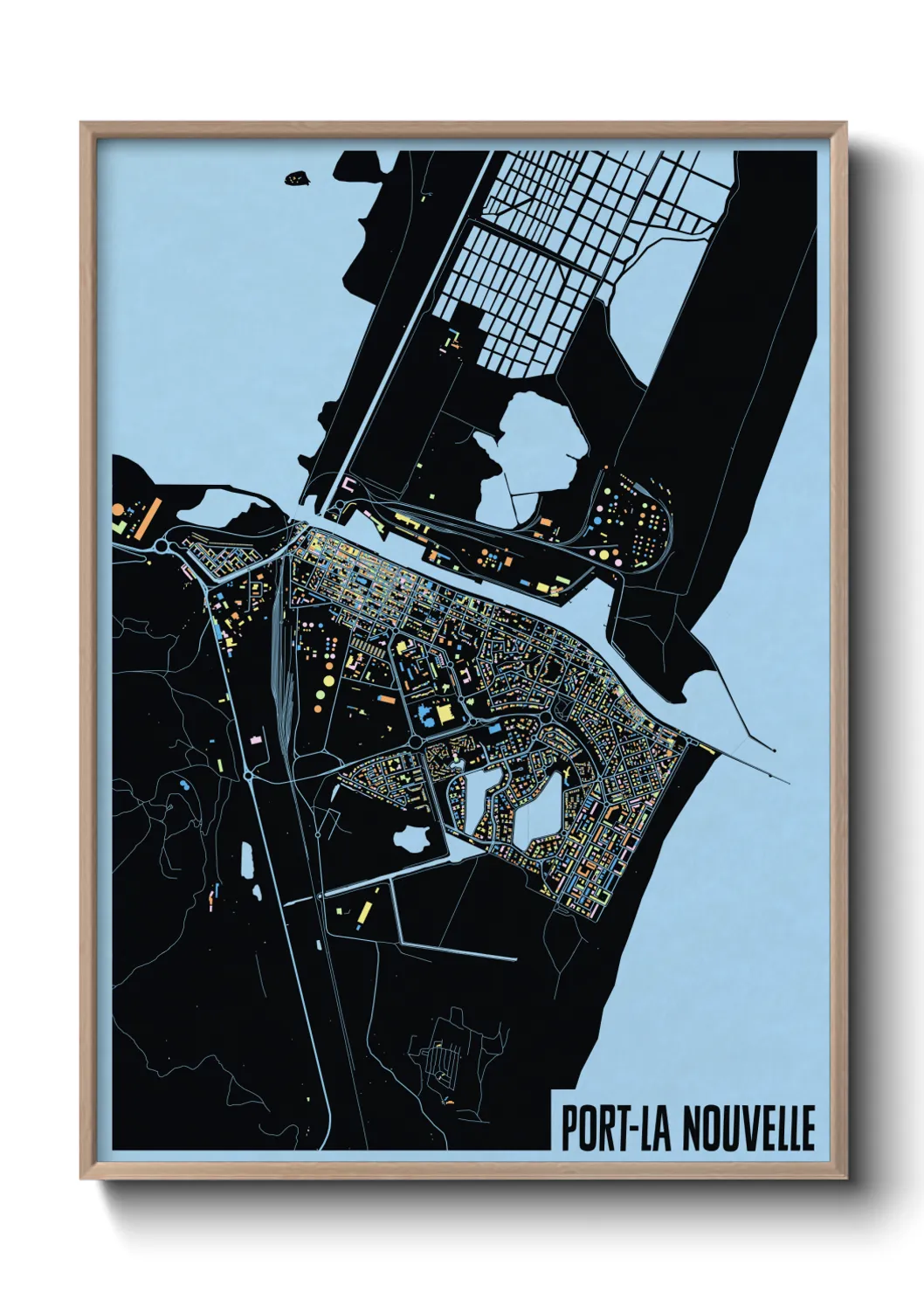 Un poster cartePort-La Nouvelle