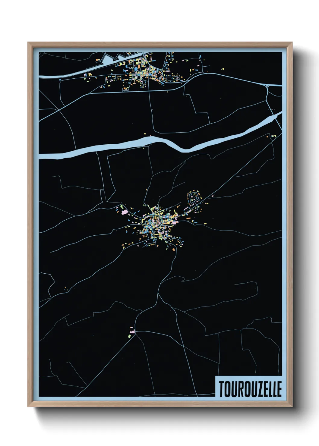 Une affiche de carte sur Tourouzelle