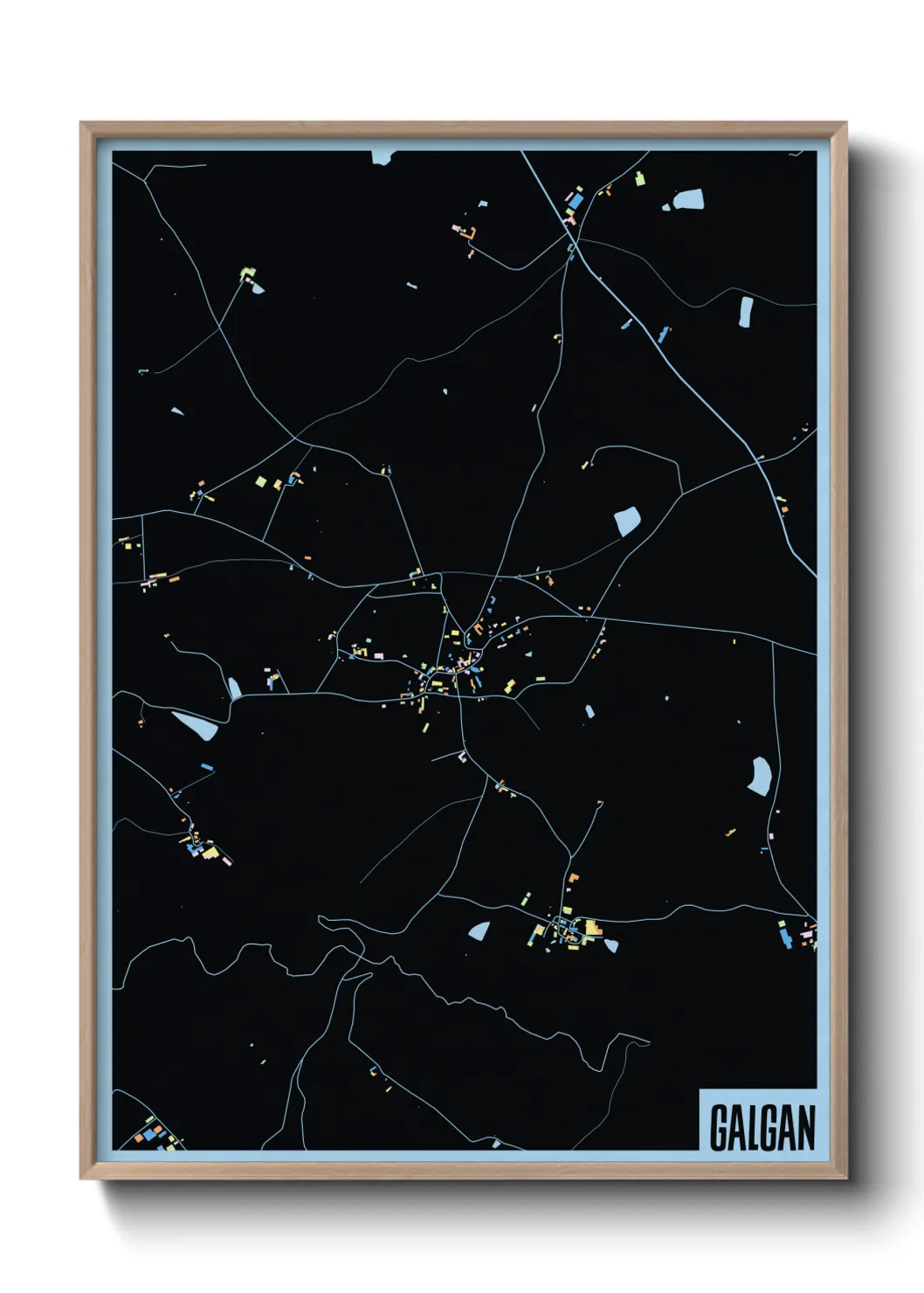 Une affiche de carte sur Galgan