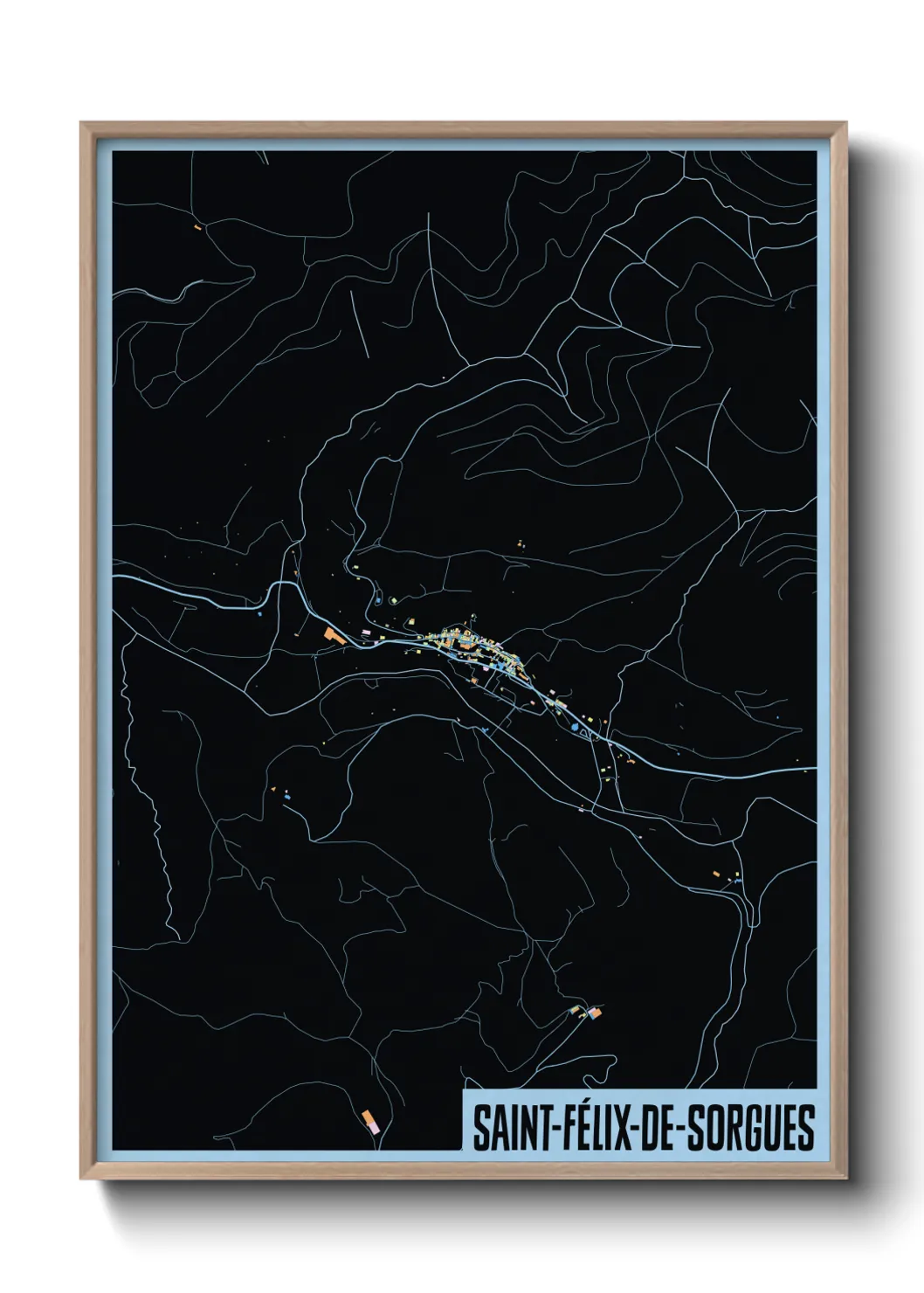 Un poster carteSaint-Félix-de-Sorgues