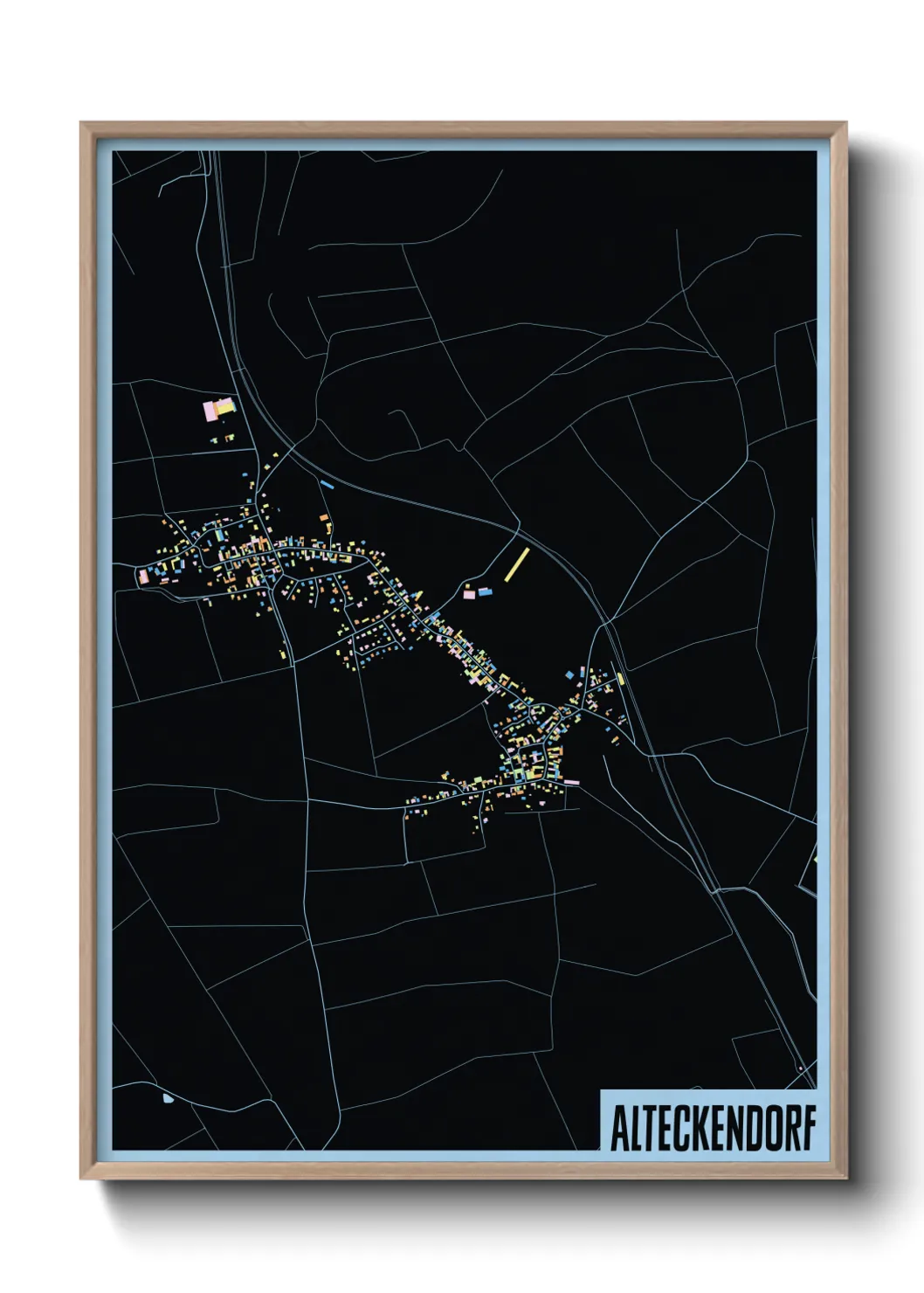 Une affiche de carte sur Alteckendorf