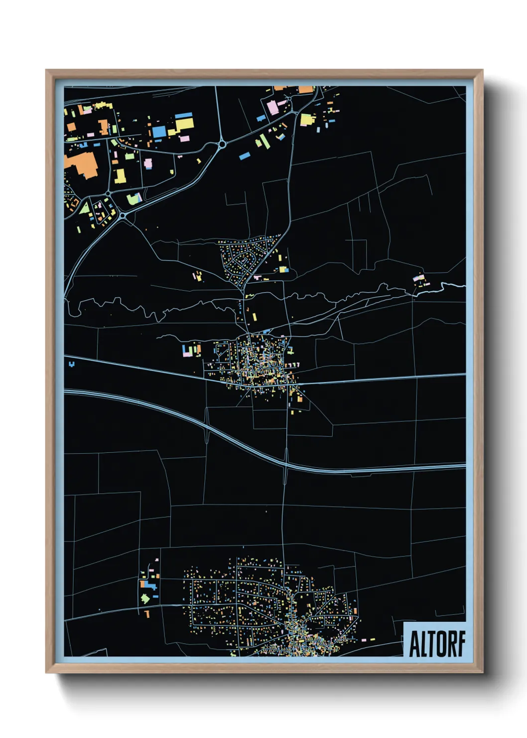 Une affiche de carte sur Altorf