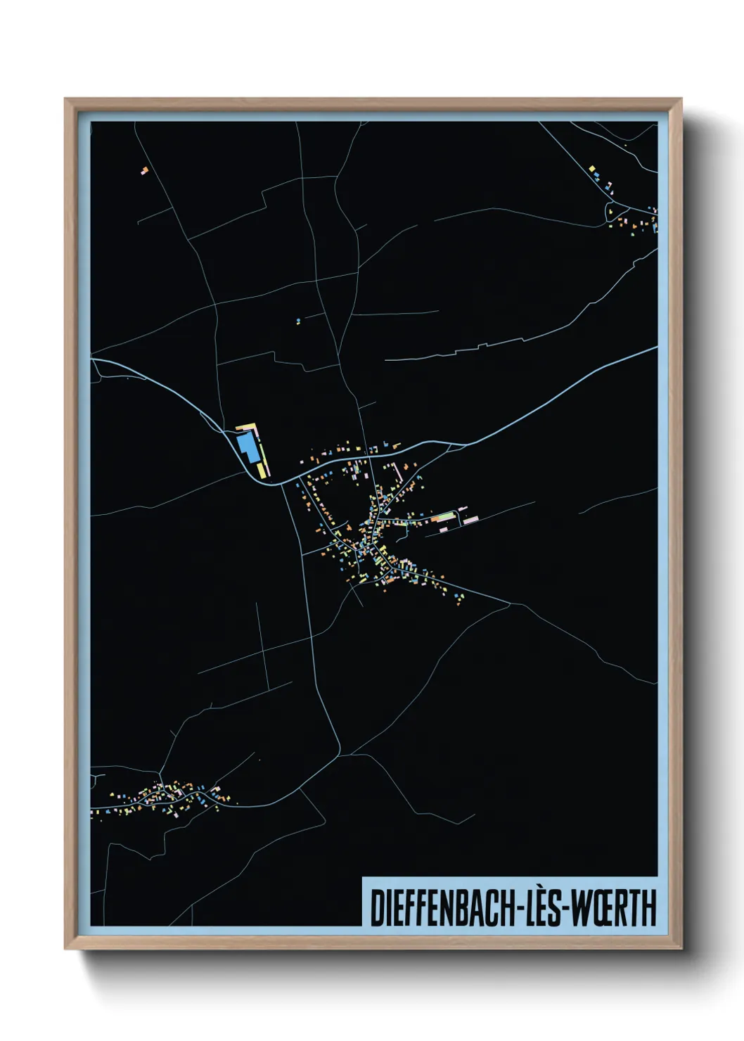 Un poster carteDieffenbach-lès-Wœrth