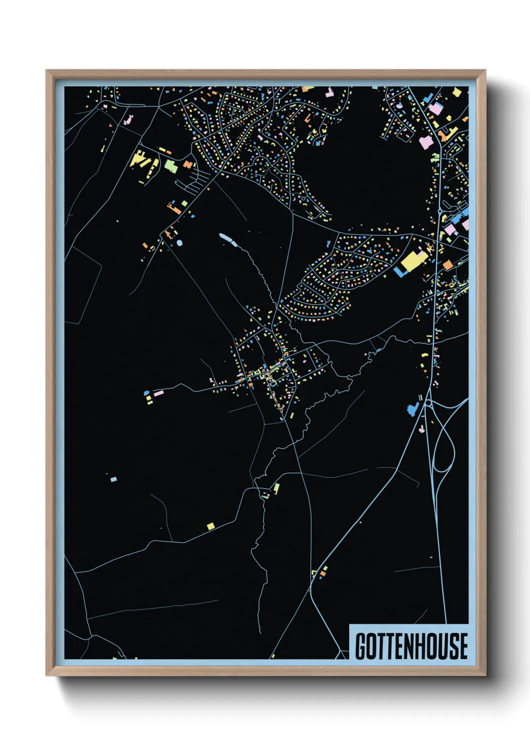 Une affiche de carte sur Gottenhouse