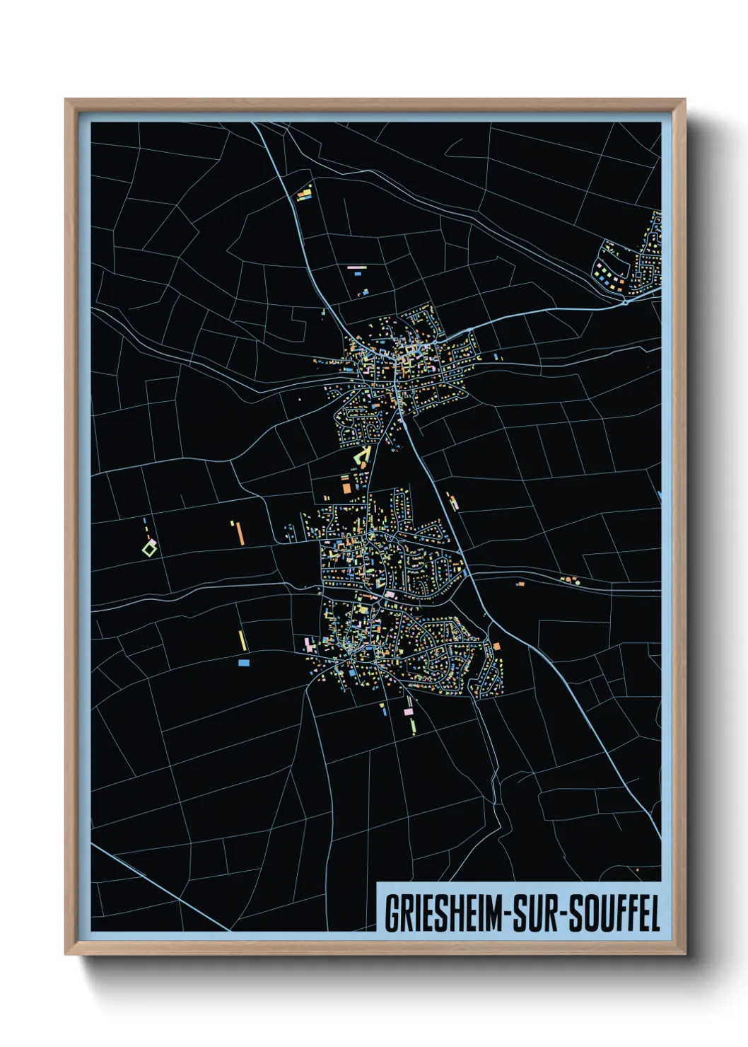 Un poster carteGriesheim-sur-Souffel