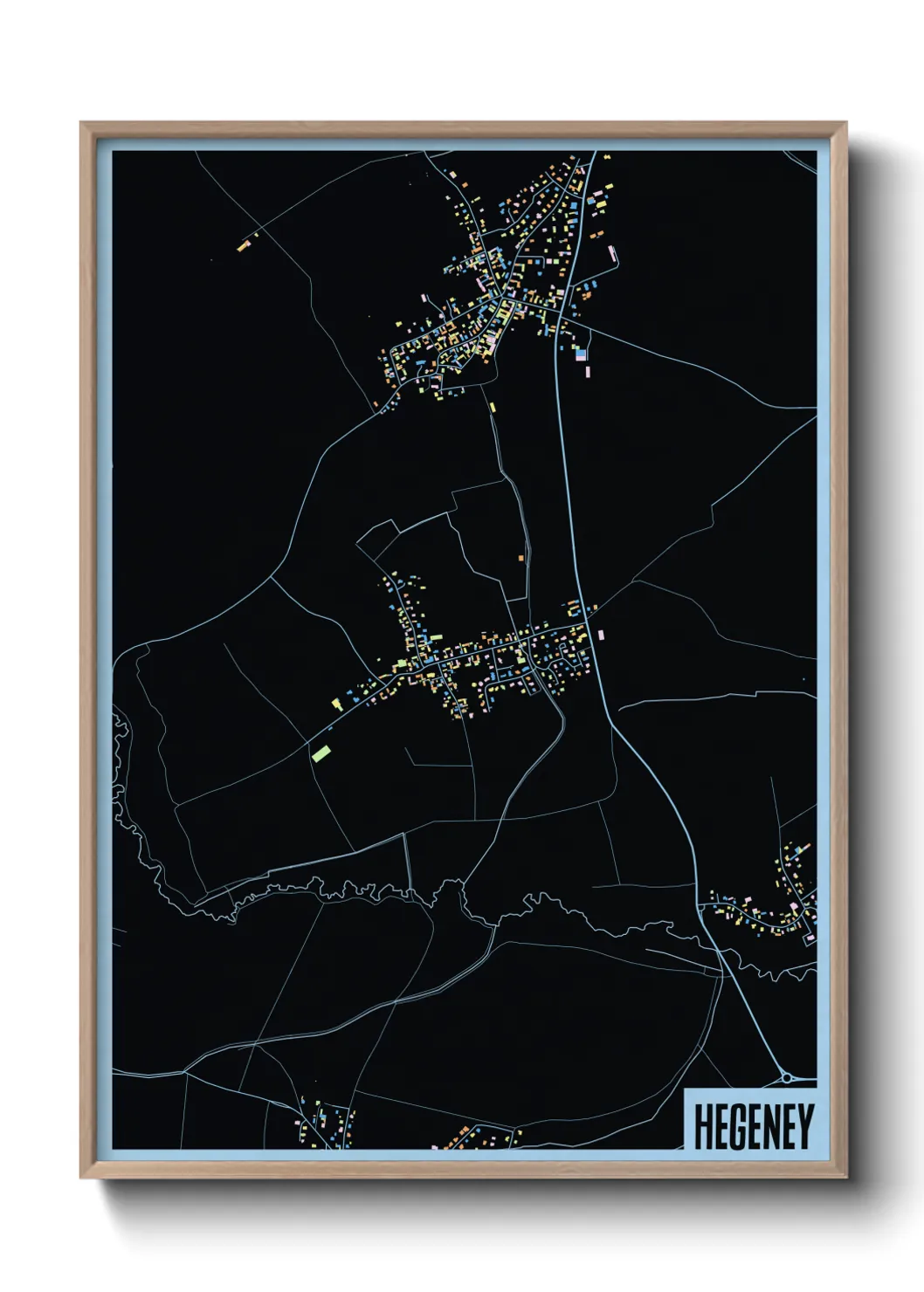 Une affiche de carte sur Hegeney