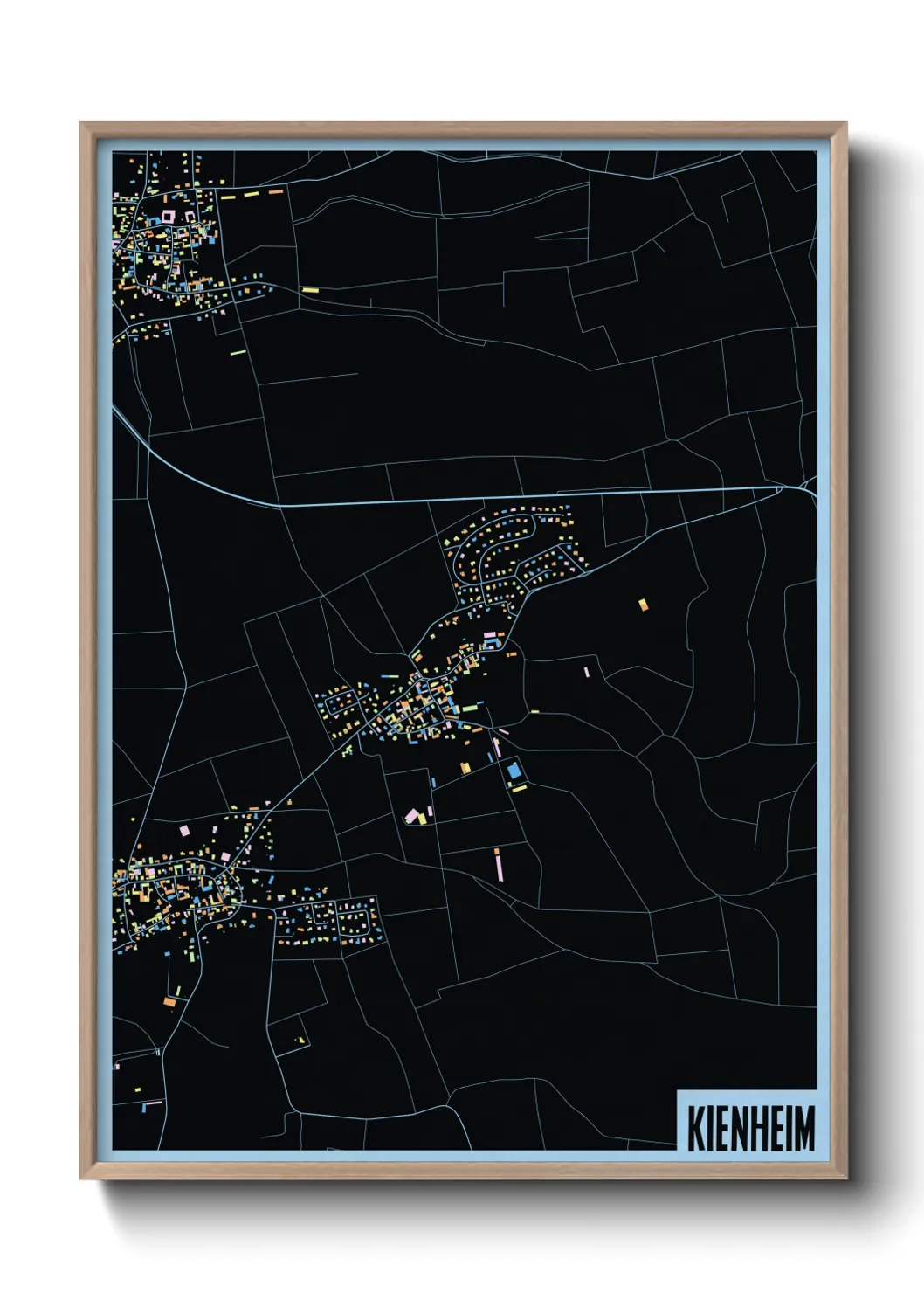 Une affiche de carte sur Kienheim