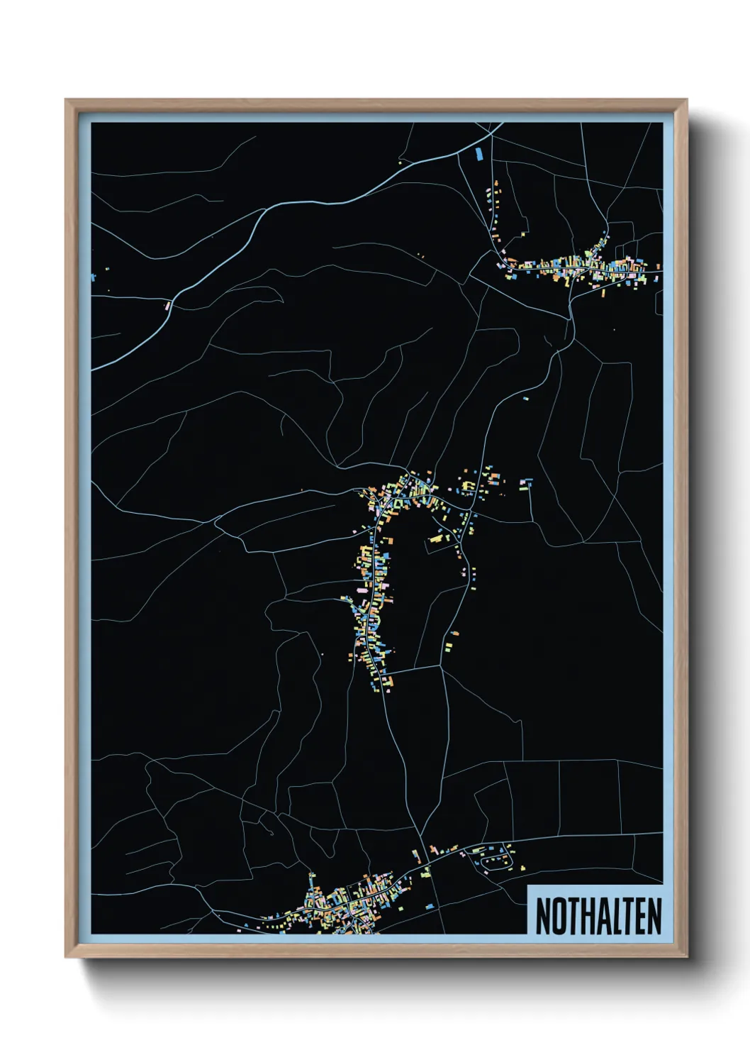 Une affiche de carte sur Nothalten