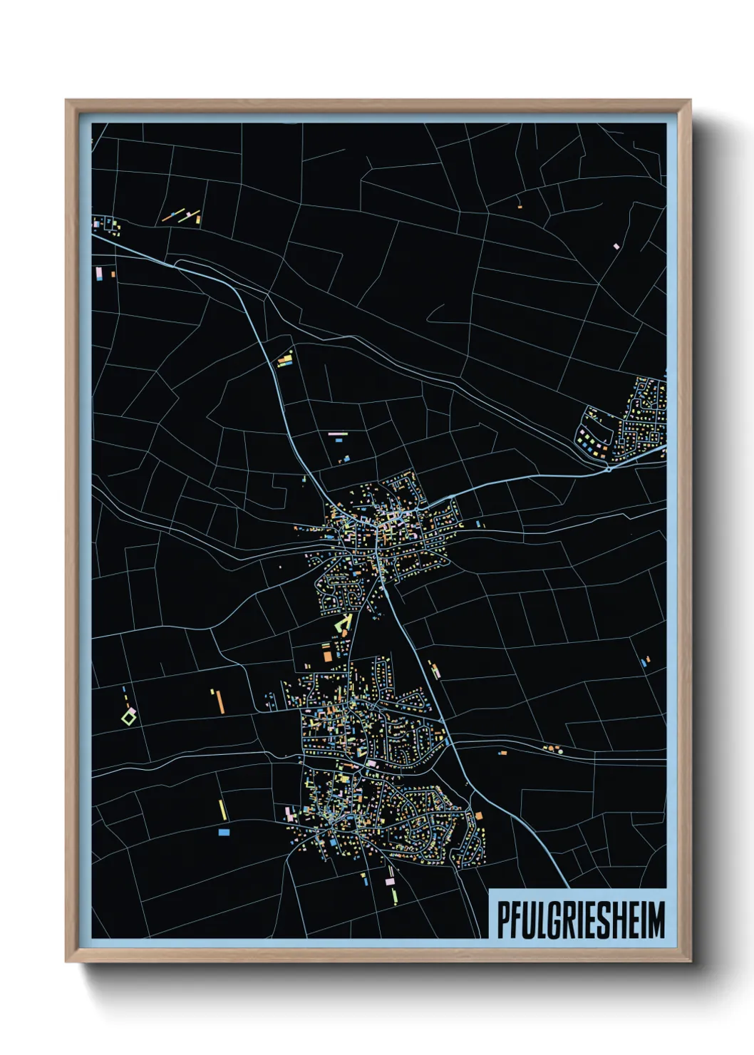 Un poster cartePfulgriesheim