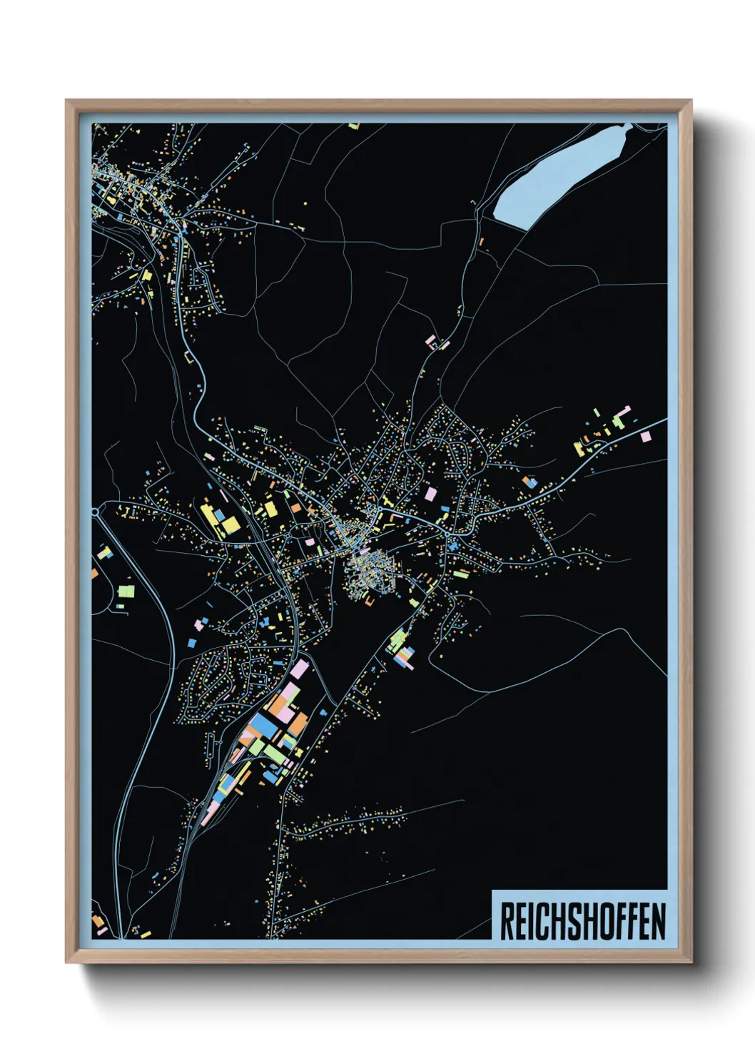 Une affiche de carte sur Reichshoffen