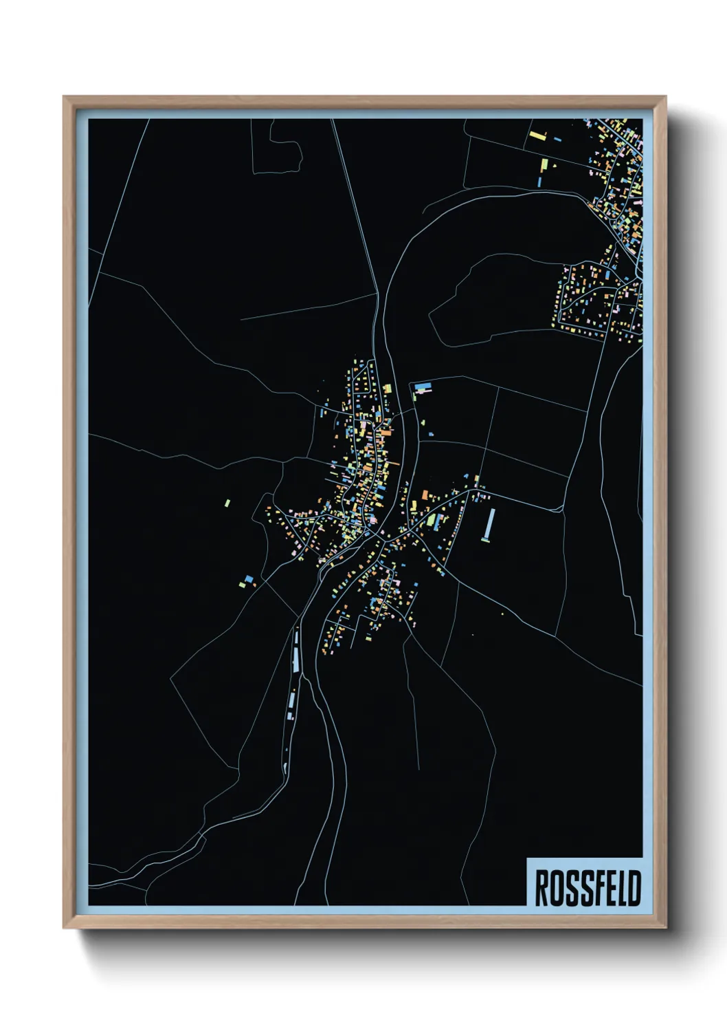 Une affiche de carte sur Rossfeld