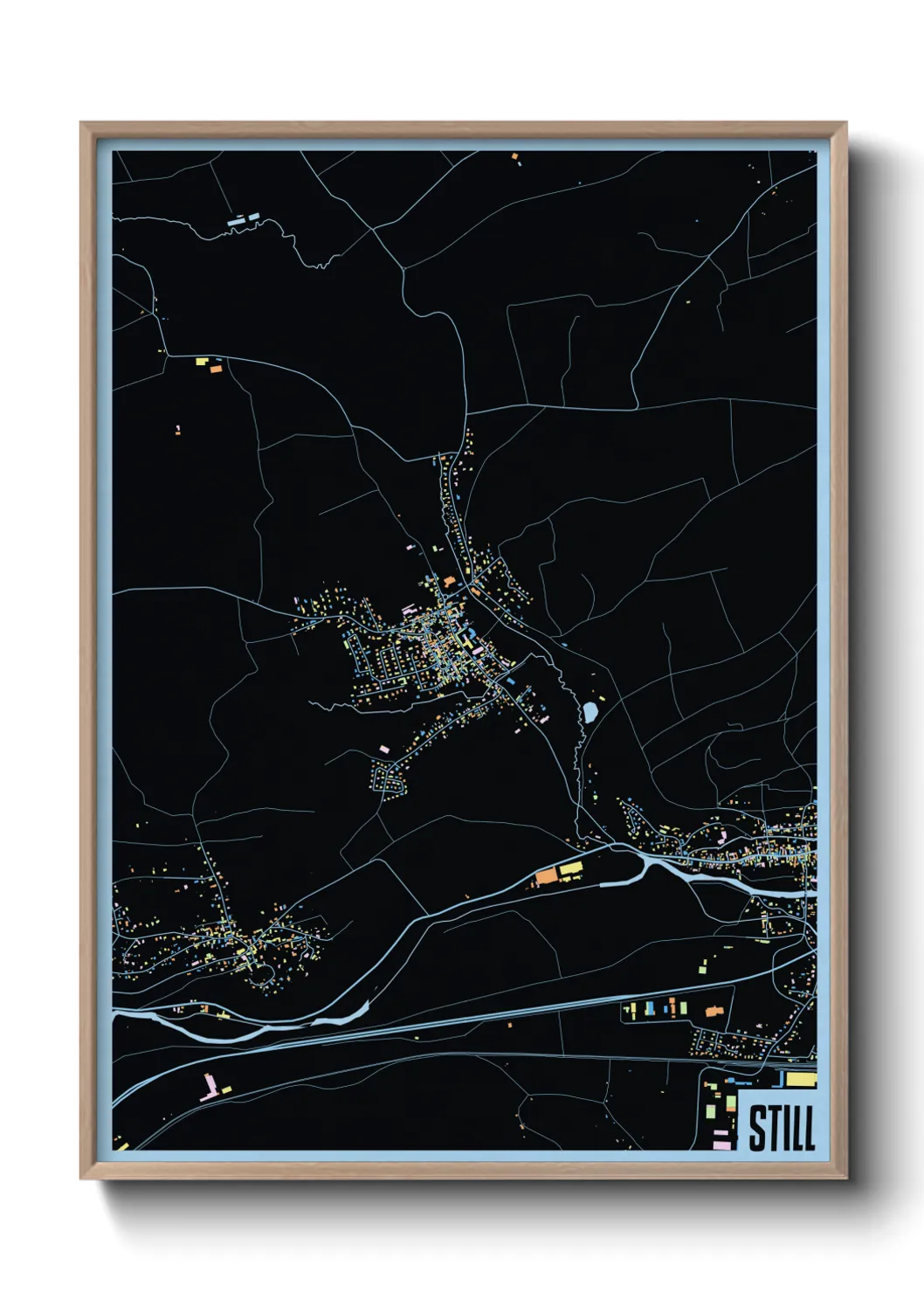 Une affiche de carte sur Still