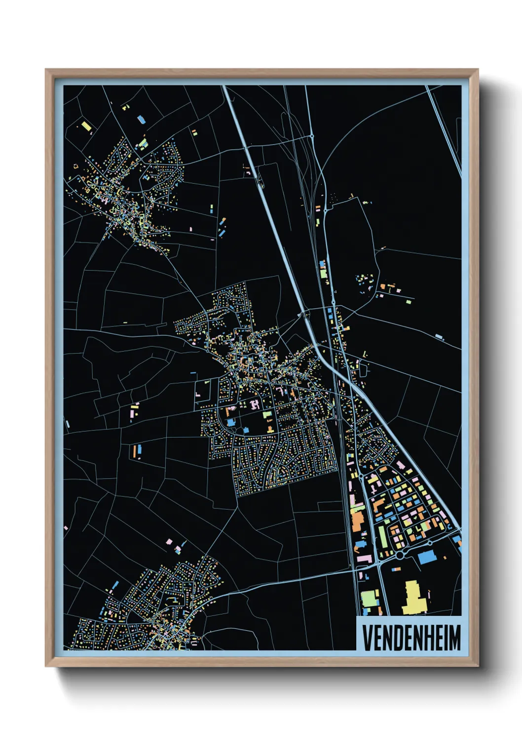 Une affiche de carte sur Vendenheim