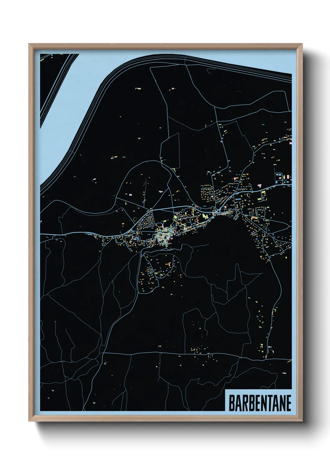 Une affiche de carte sur Barbentane