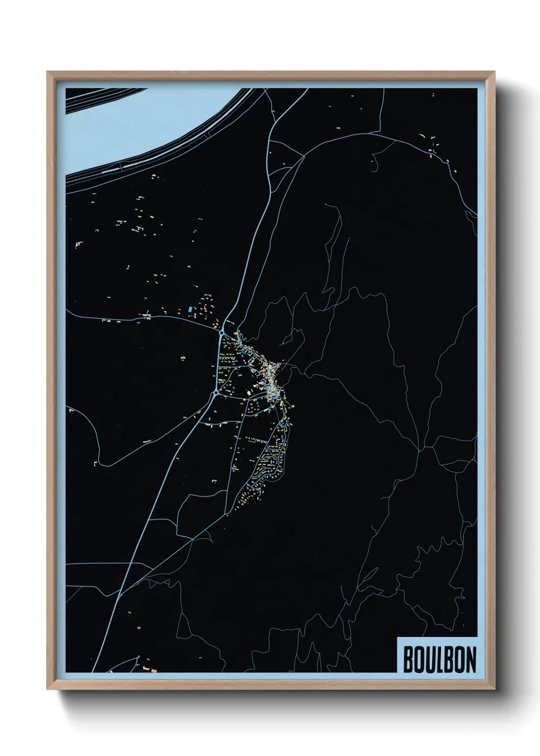 Une affiche de carte sur Boulbon