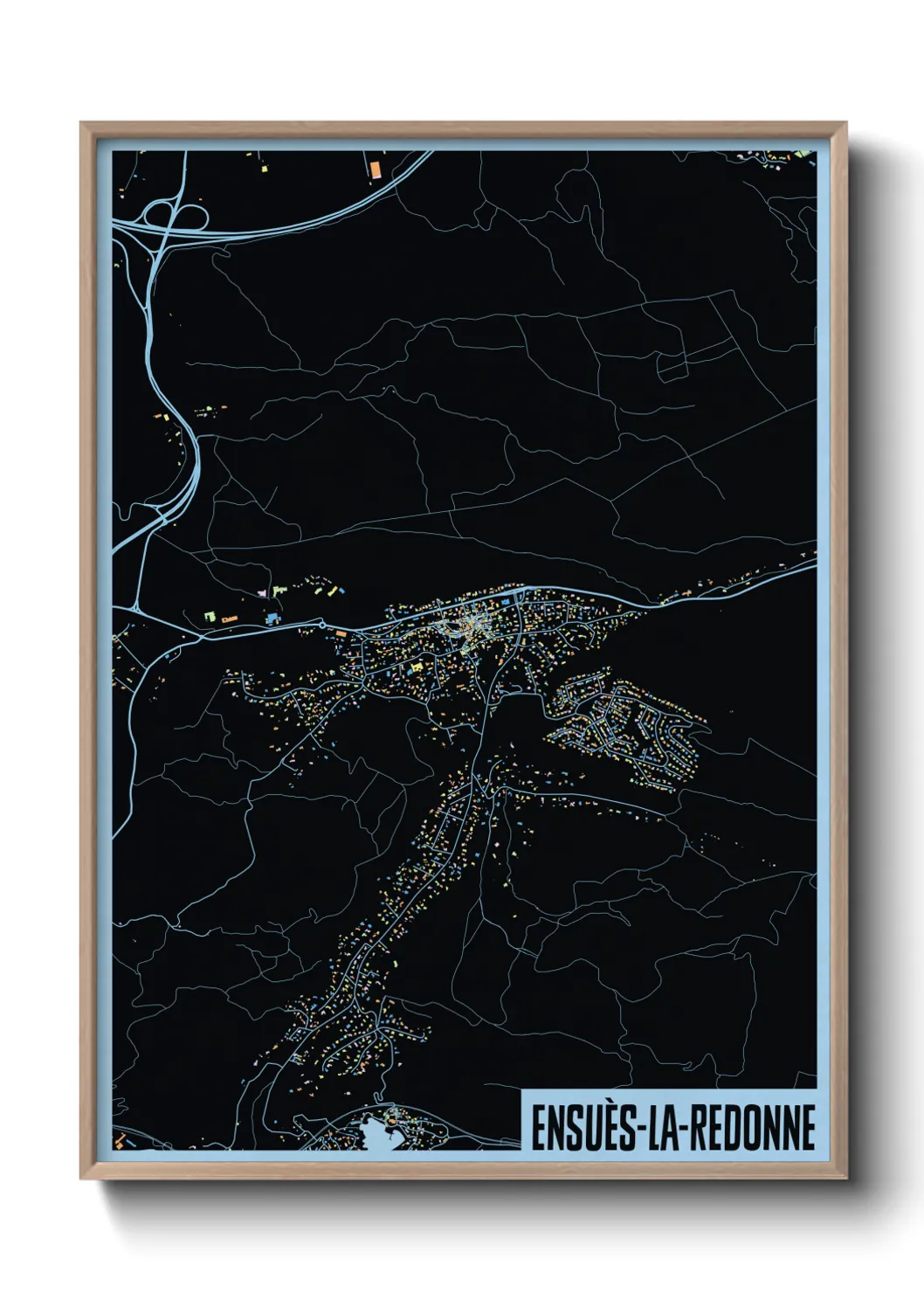 Une affiche de carte sur Ensuès-la-Redonne