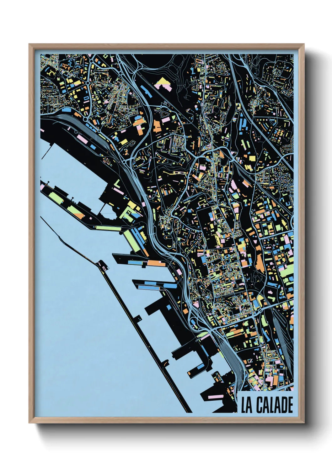 Une affiche de carte sur La Calade