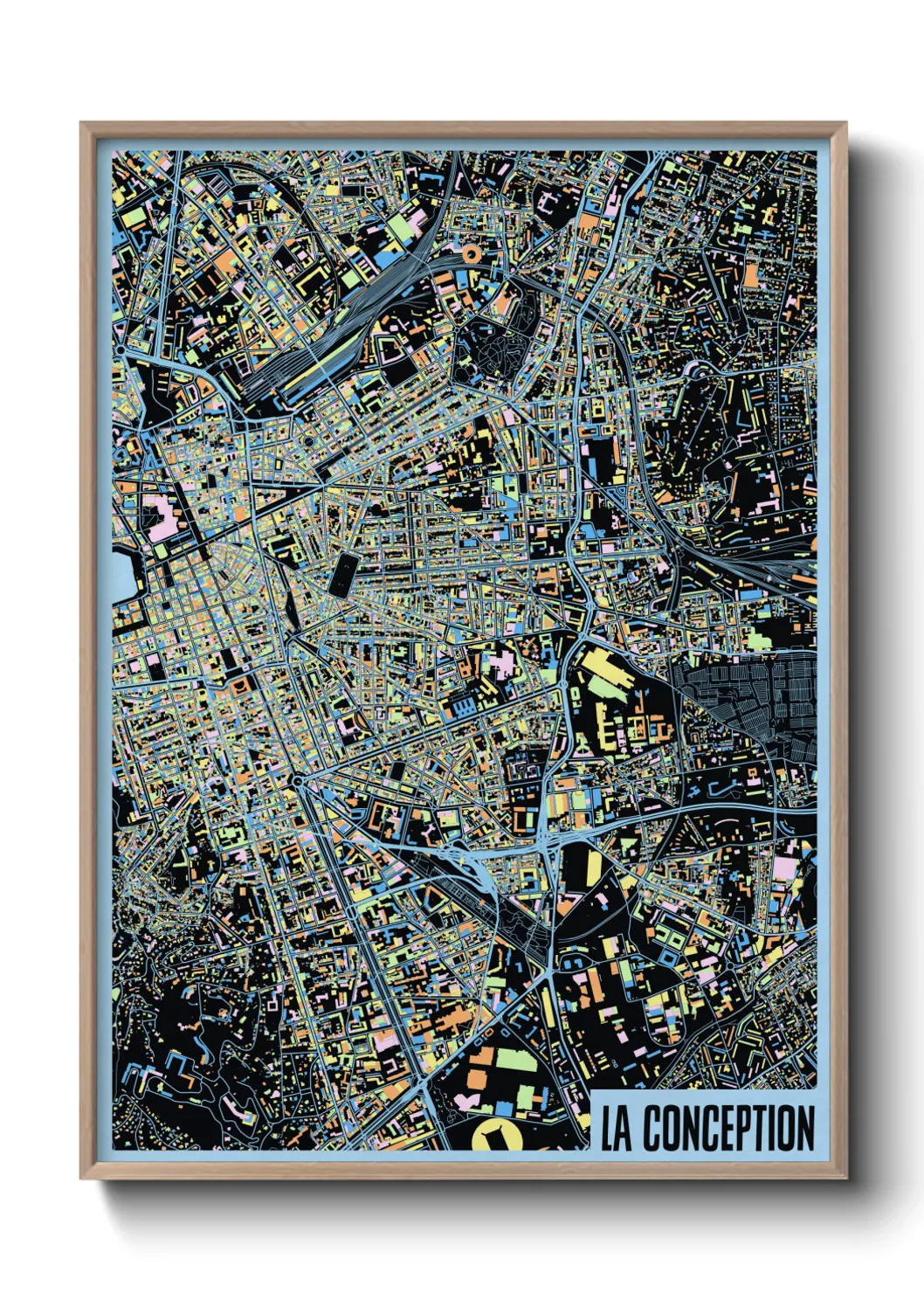 Une affiche de carte sur La Conception