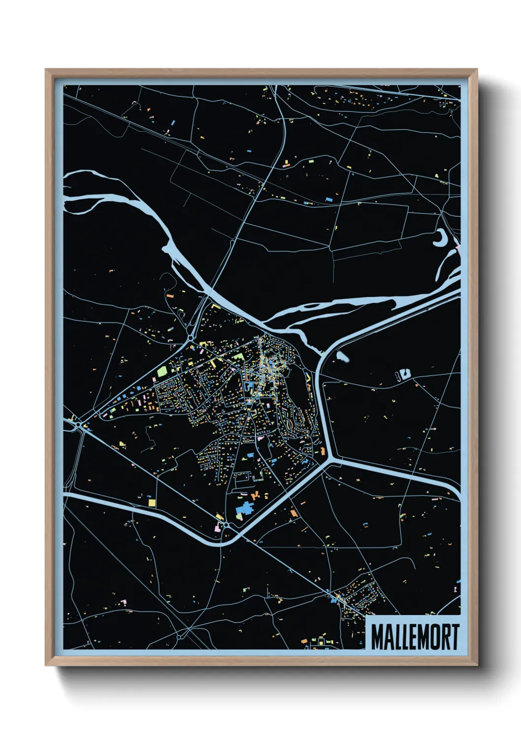 Une affiche de carte sur Mallemort