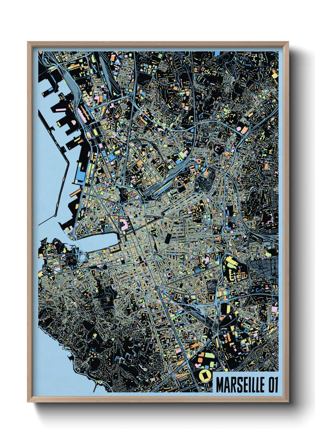 Un poster carteMarseille 01