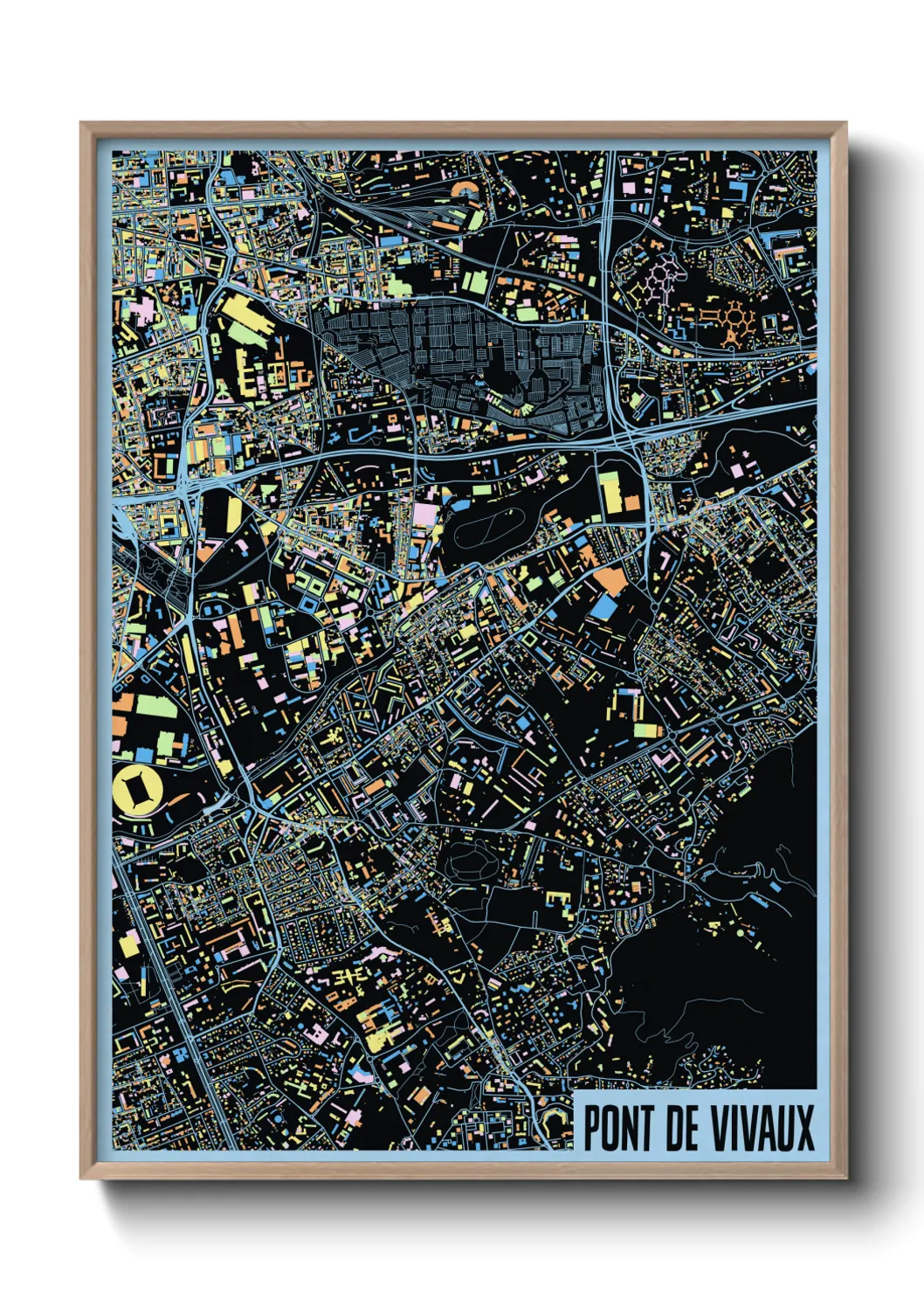 Un poster cartePont de Vivaux