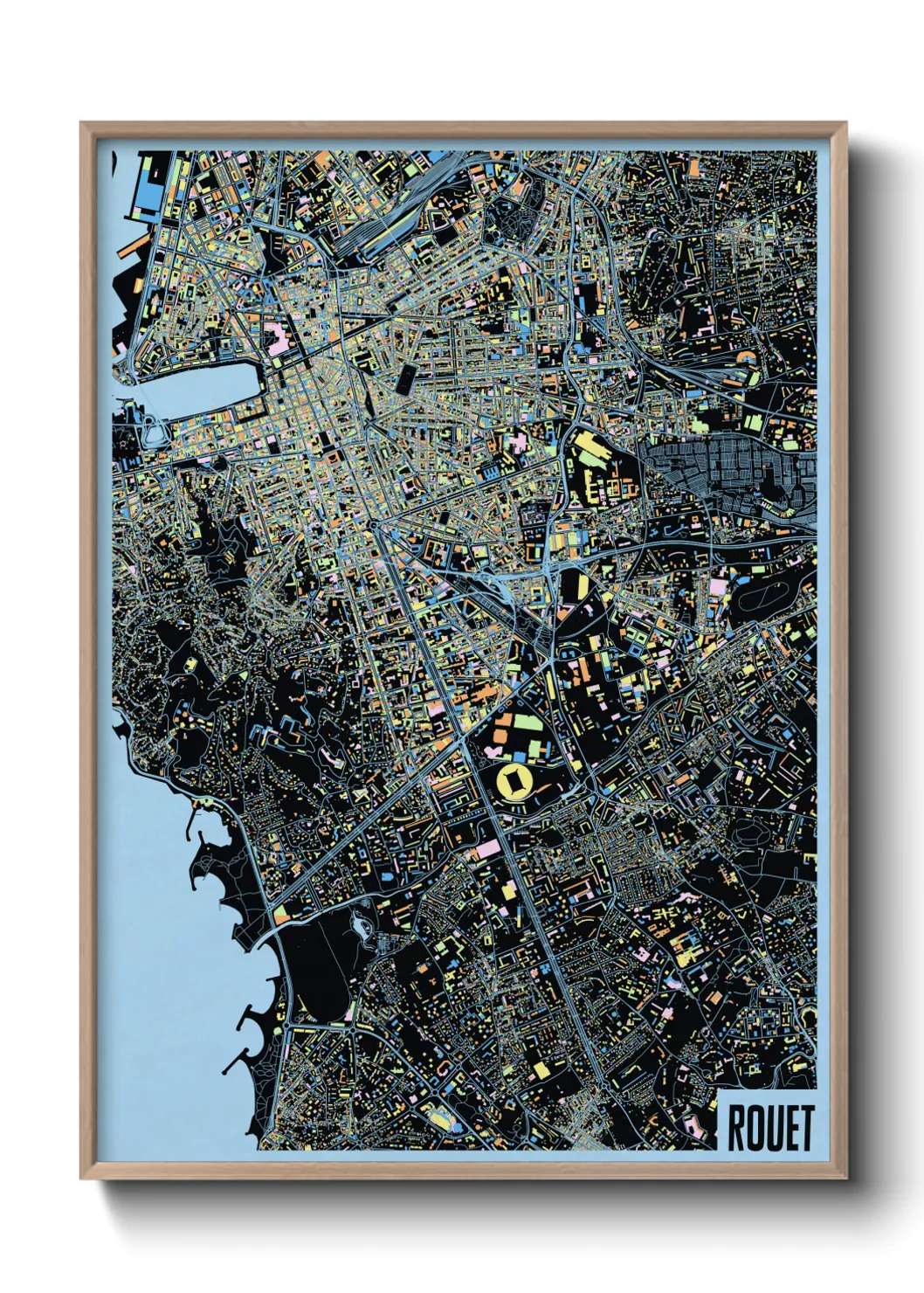 Une affiche de carte sur Rouet