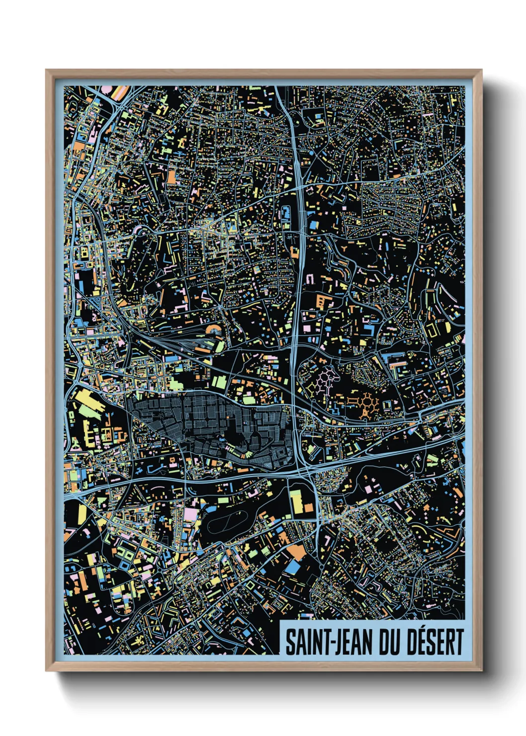 Un poster carteSaint-Jean du Désert