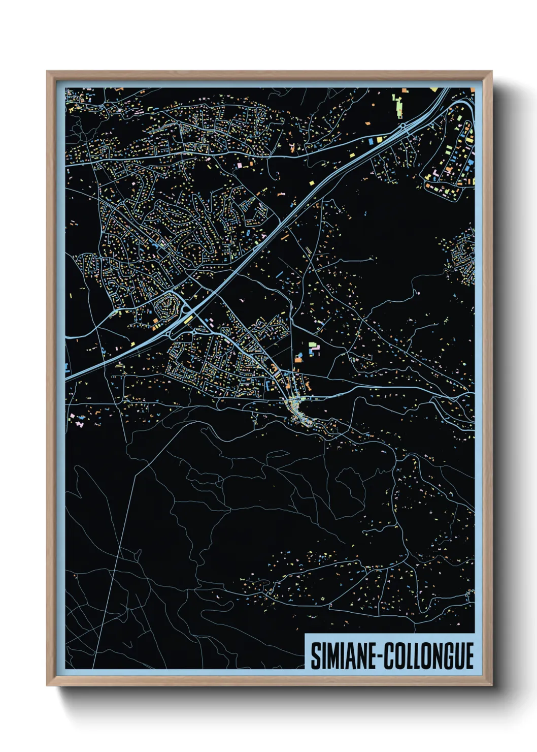 Un poster carteSimiane-Collongue