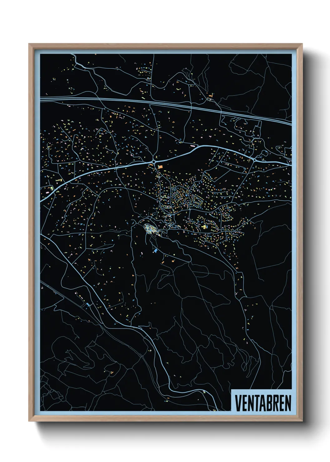 Une affiche de carte sur Ventabren