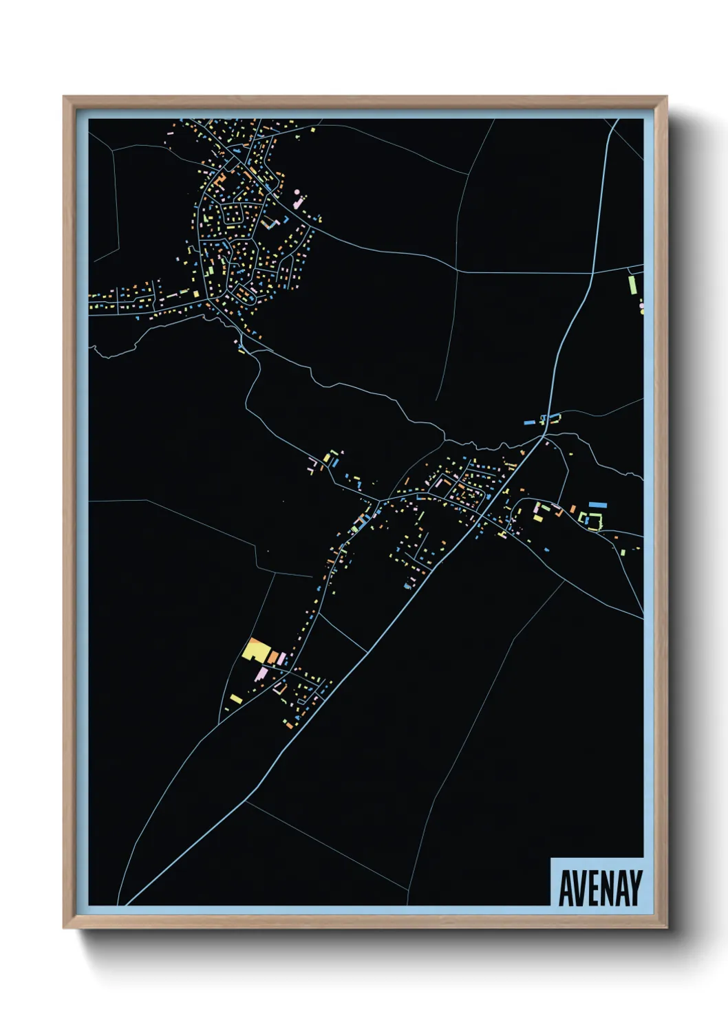 Une affiche de carte sur Avenay