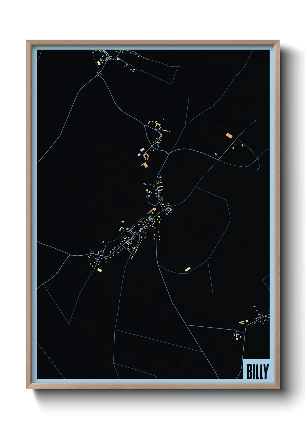 Une affiche de carte sur Billy