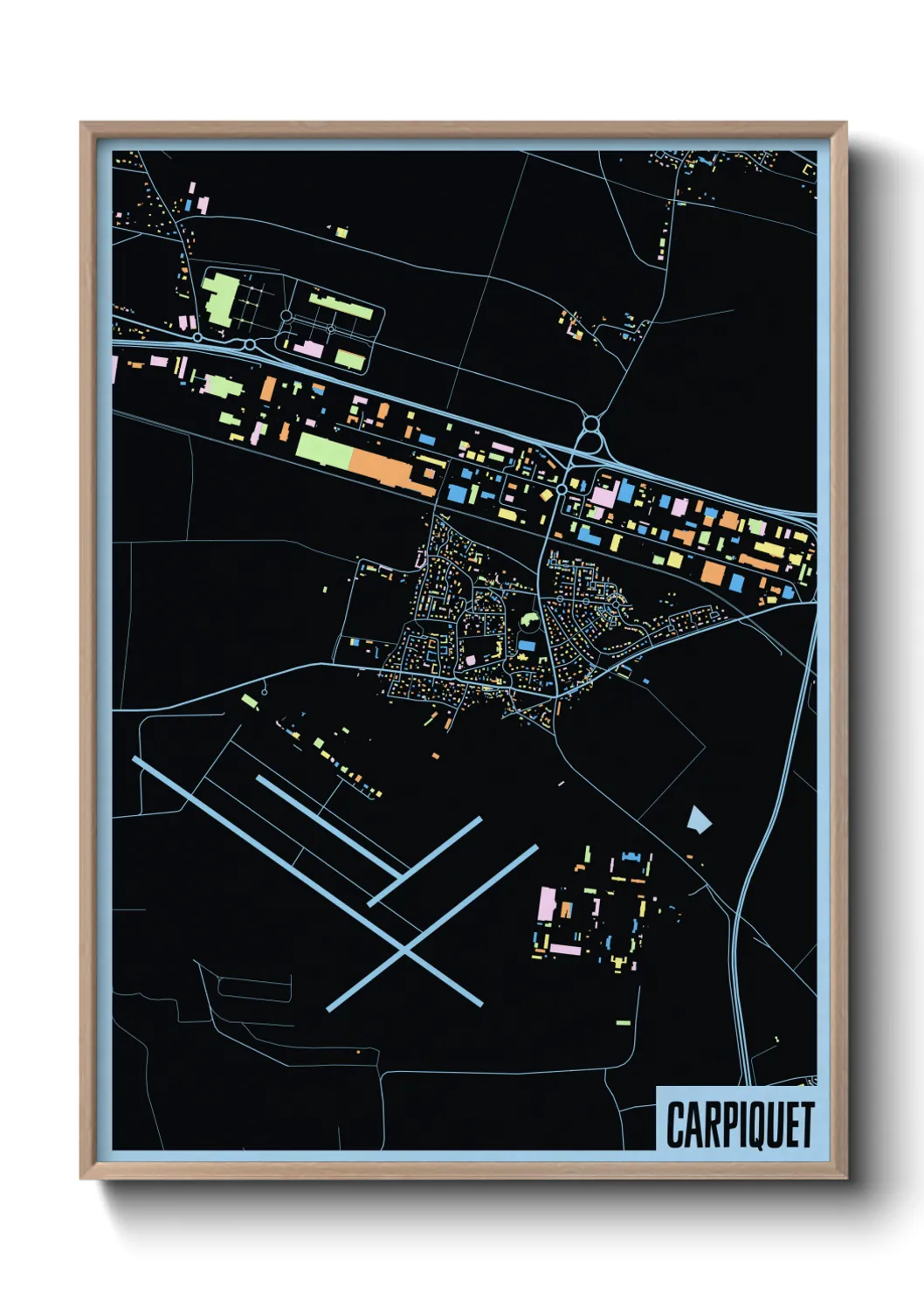 Un poster carteCarpiquet