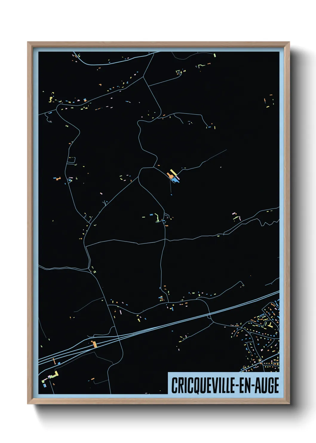 Un poster carteCricqueville-en-Auge